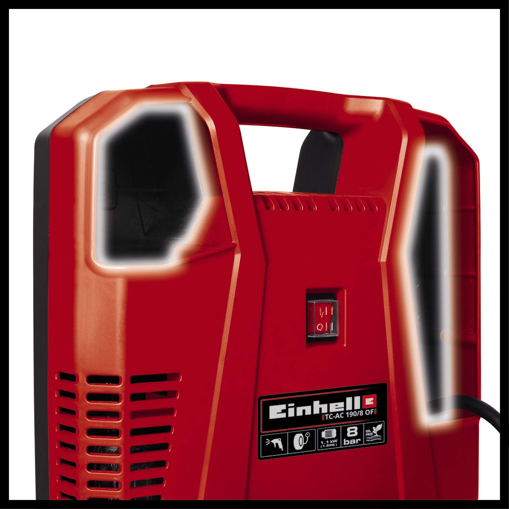 einhell-tc-ac-190-8-of-set-kompressor-set-1-100-w-lfrei-max-8-bar-190-l-min-inkl image 6