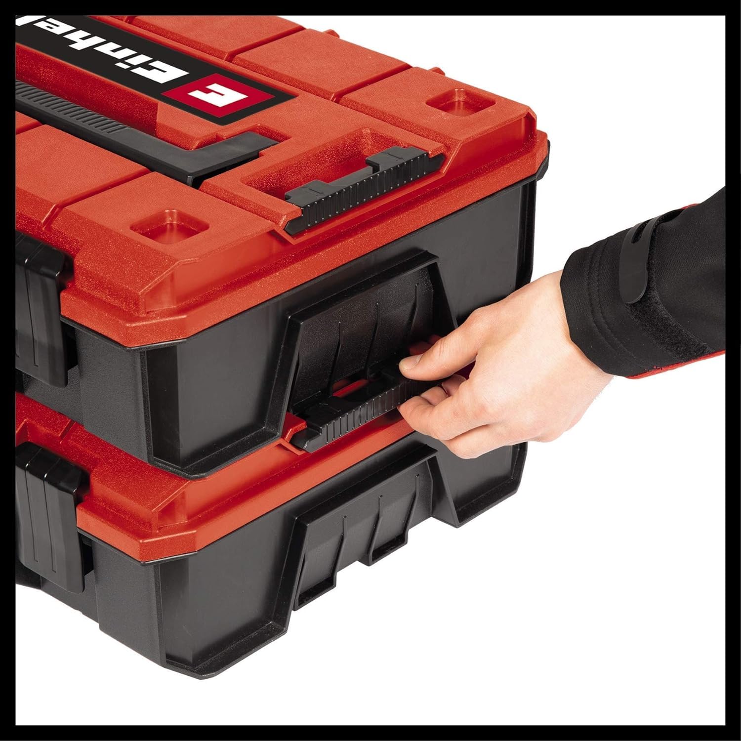 einhell-systemkoffer-e-case-s-f-stapelbarer-werkzeugkoffer-44x32x13-cm-spritzwas image 6