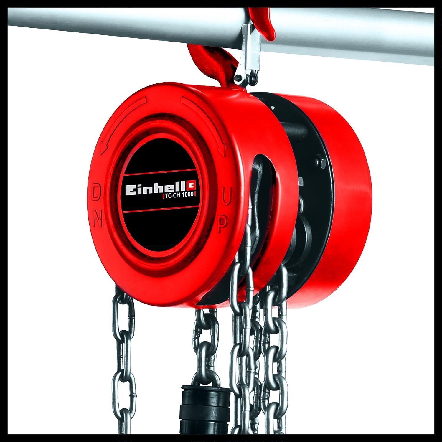 einhell-tc-ch-1000-kettenflaschenzug-bis-1-000-kg-traglast-2-5-m-hubh-he-geschlo image 2