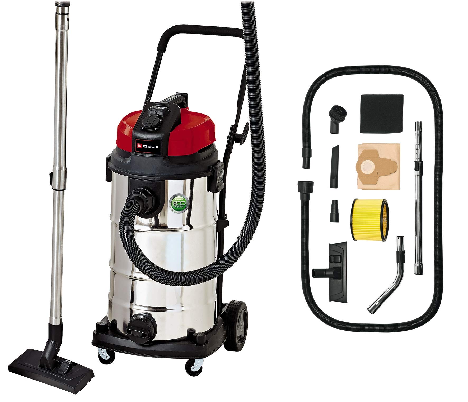 einhell-nass-trockensauger-te-vc-2340-sa-1-200-w-40-l-edelstahlbeh-lter-blasfunk image 1