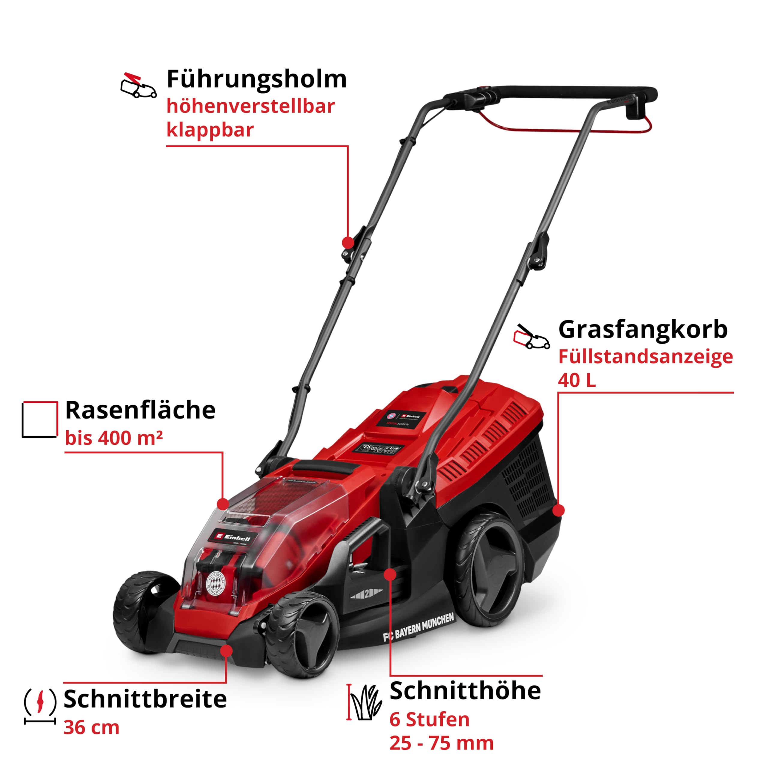 einhell-akku-rasenm-her-ge-cm-36-36-li-kit-fc-bayern-edition-power-x-change-36-v image 3