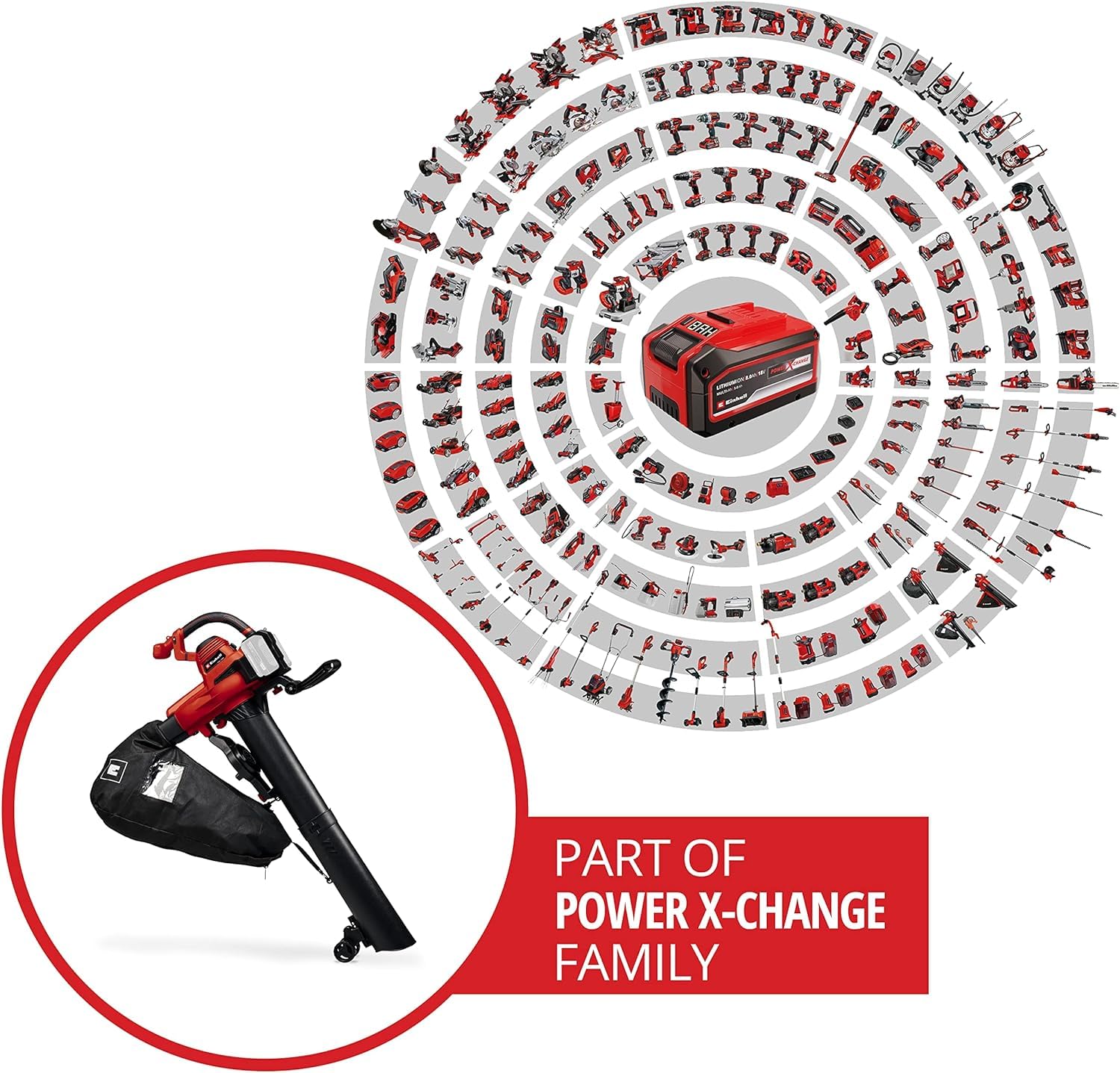 einhell-akku-laubsauger-ge-cl-36-230-li-e-solo-power-x-change-2-x-18-v-saug-blas image 2
