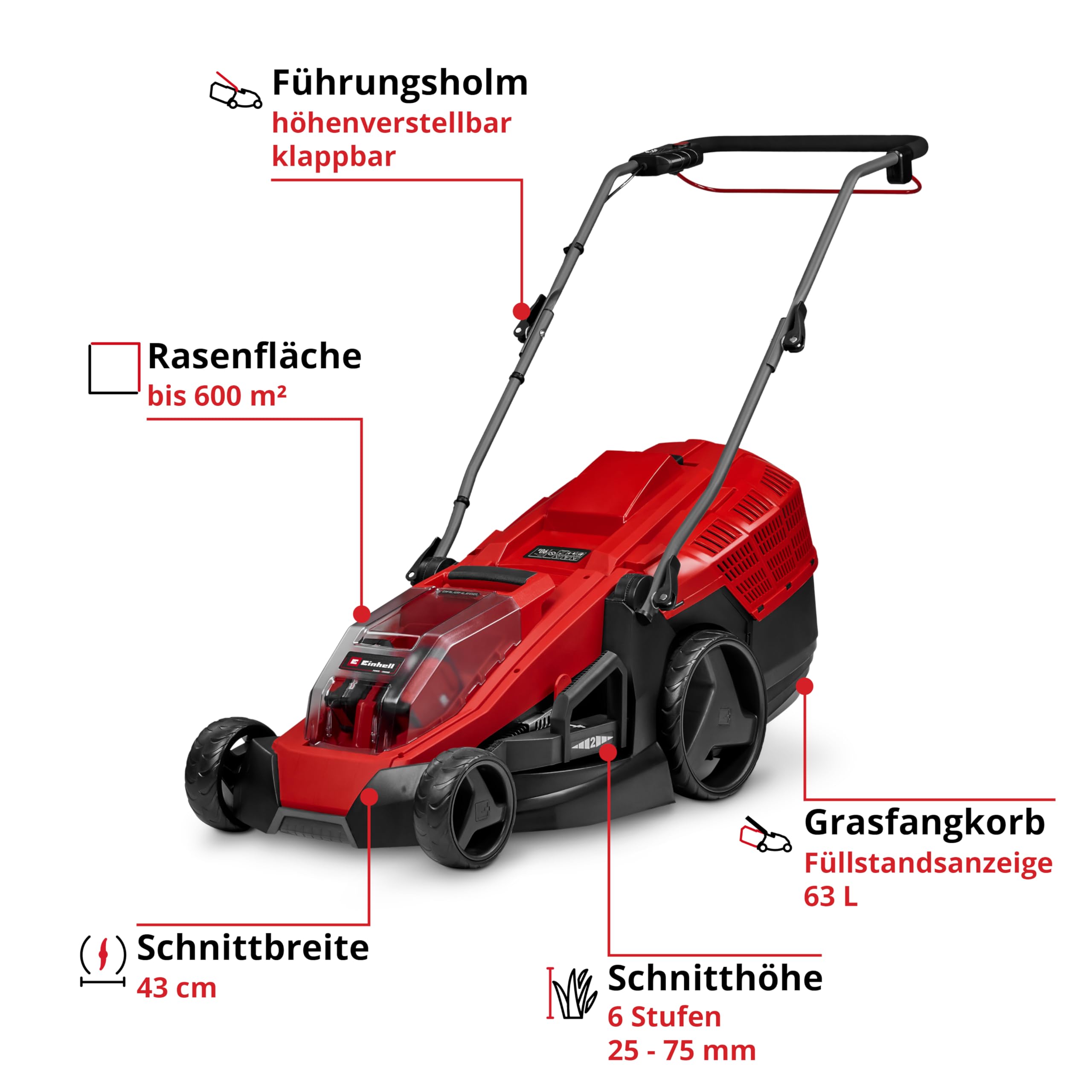 einhell-akku-rasenm-her-ge-cm-36-43-li-m-kit-power-x-change-36-v-brushless-43-cm image 3