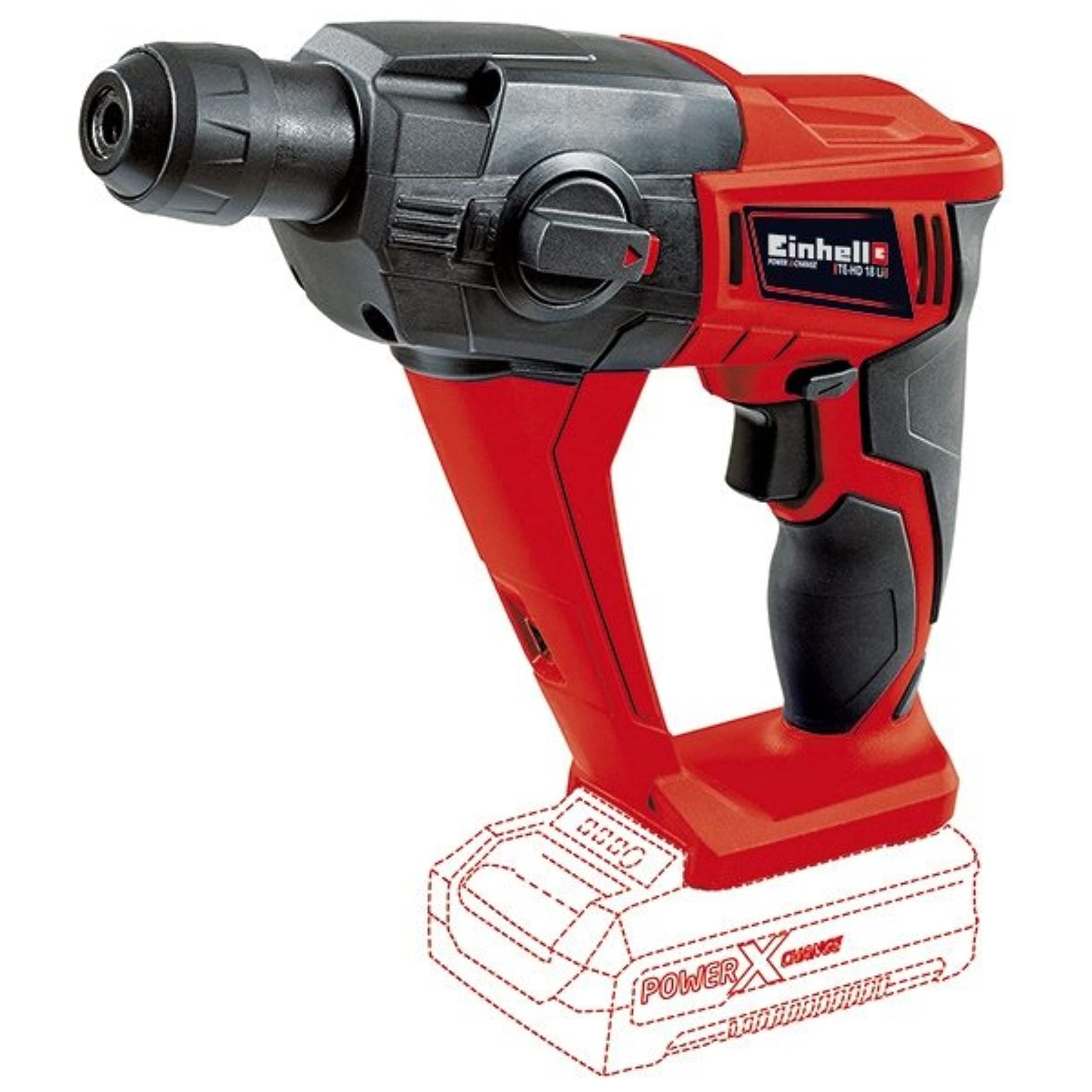 einhell-akku-bohrhammer-te-hd-18-li-power-x-change-18-v-1-2-j-sds-plus-inkl-4-ah image 2