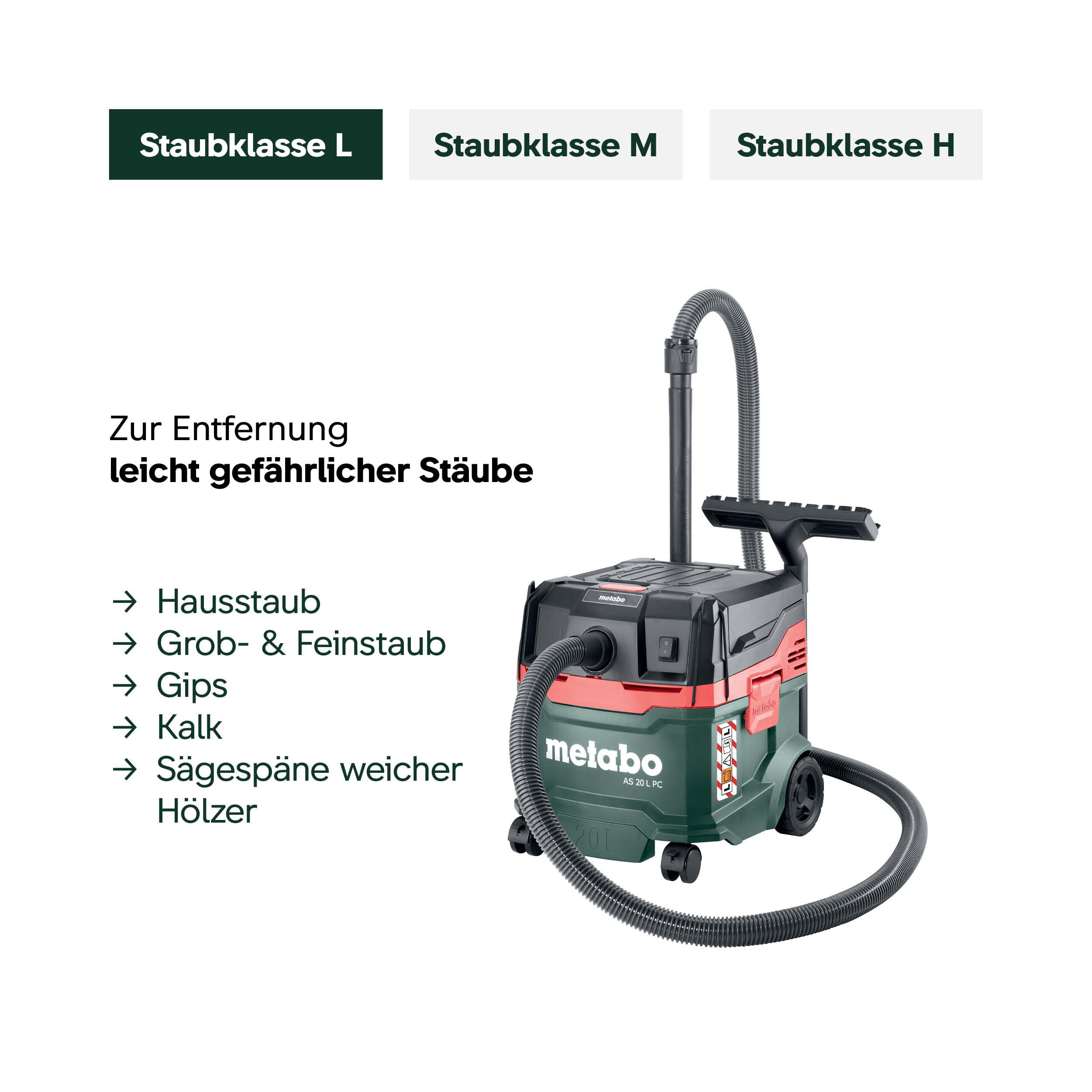 metabo-as-20-l-pc-allessauger-nass-trockensauger-staubklasse-l-1200-w-20-l-tank- image 5