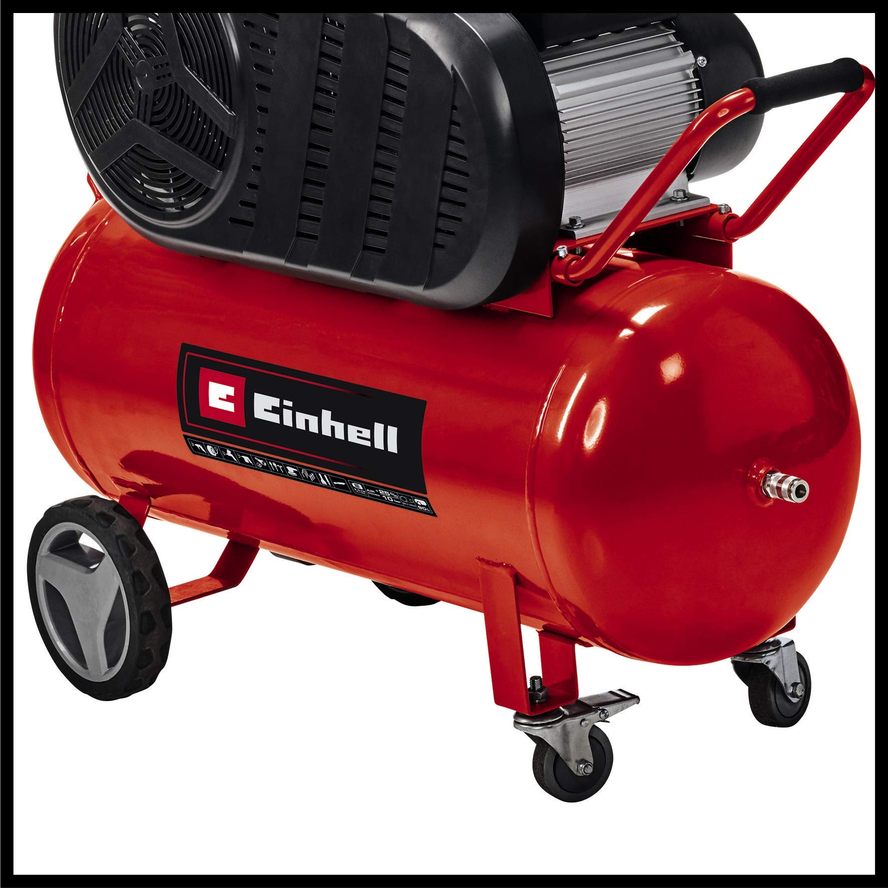 einhell-te-ac-430-90-10-kompressor-3000-w-max-10-bar-90-l-tank-keilriemenantrieb image 5