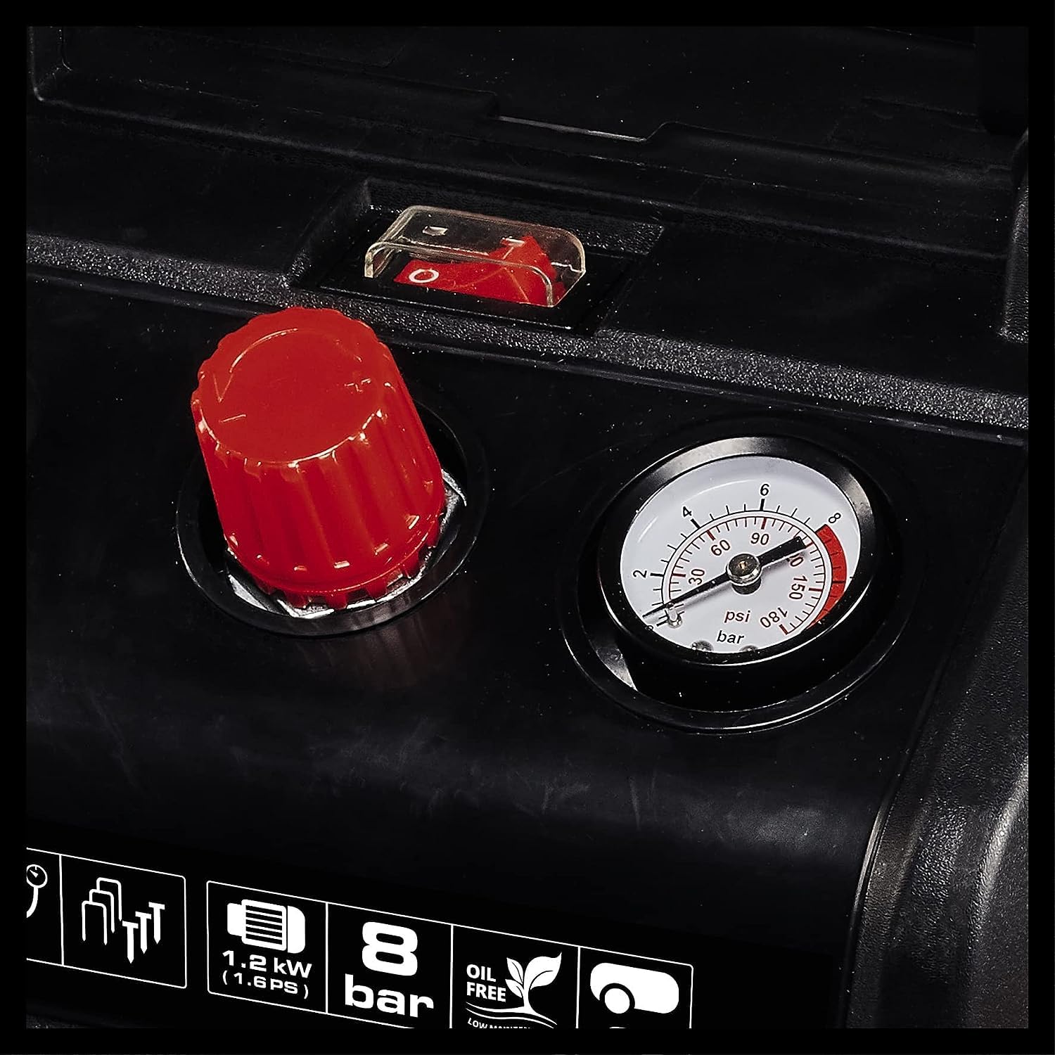 einhell-kompressor-tc-ac-190-6-8-lfreier-druckluftkompressor-1-2-kw-8-bar-6-lite image 8