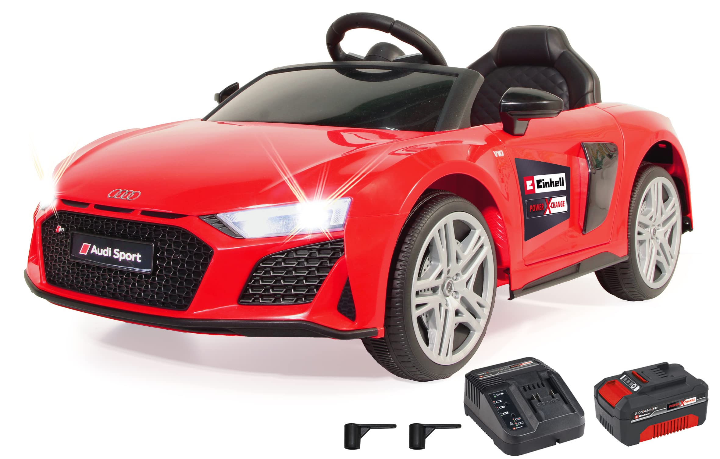 einhell-ride-on-audi-r8-spyder-18v-power-x-change-kinder-elektroauto-offiziell-l image 1