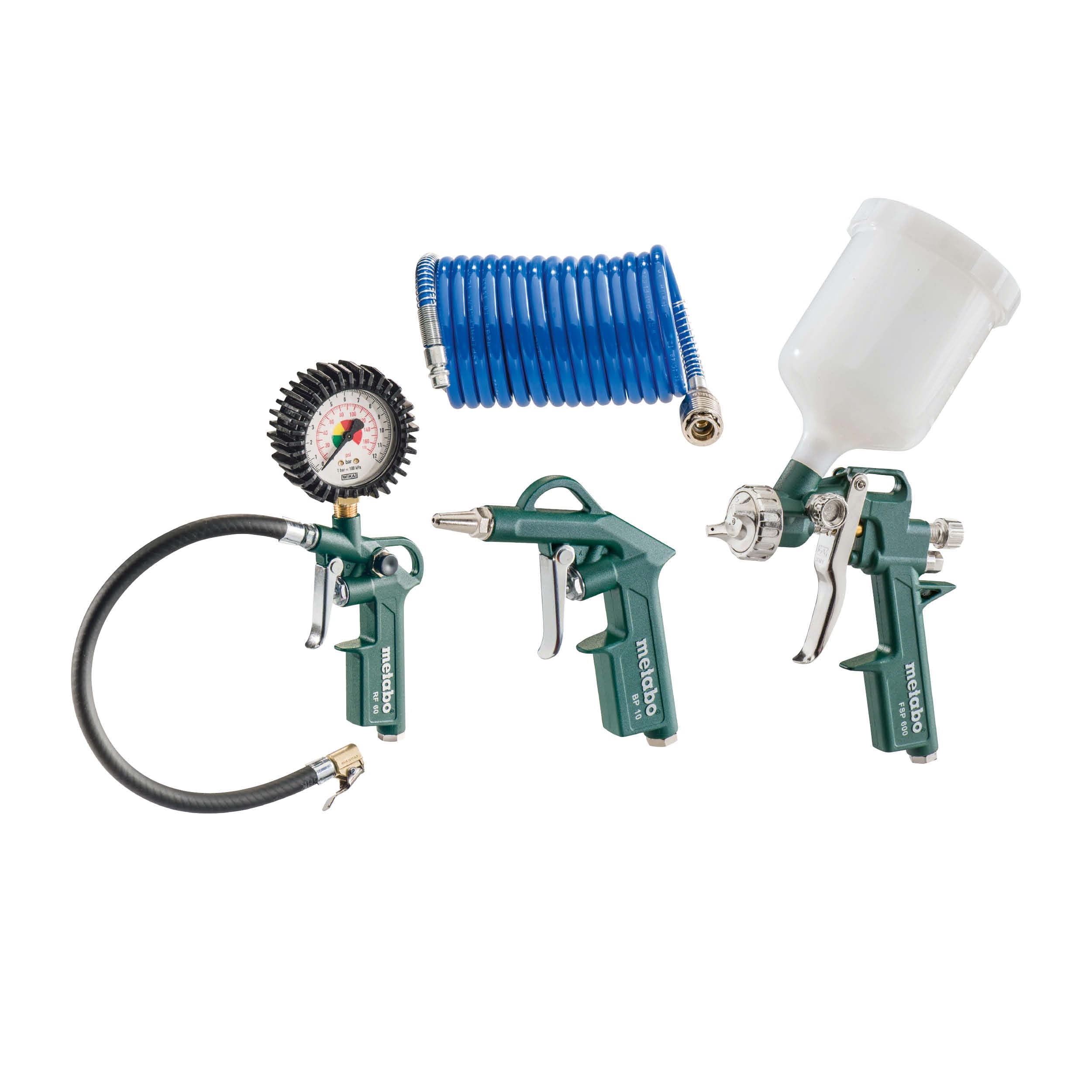 metabo-lpz-4-set-druckluft-werkzeugset-5-teilig-601585000-farbspritzpistole-reif image 1