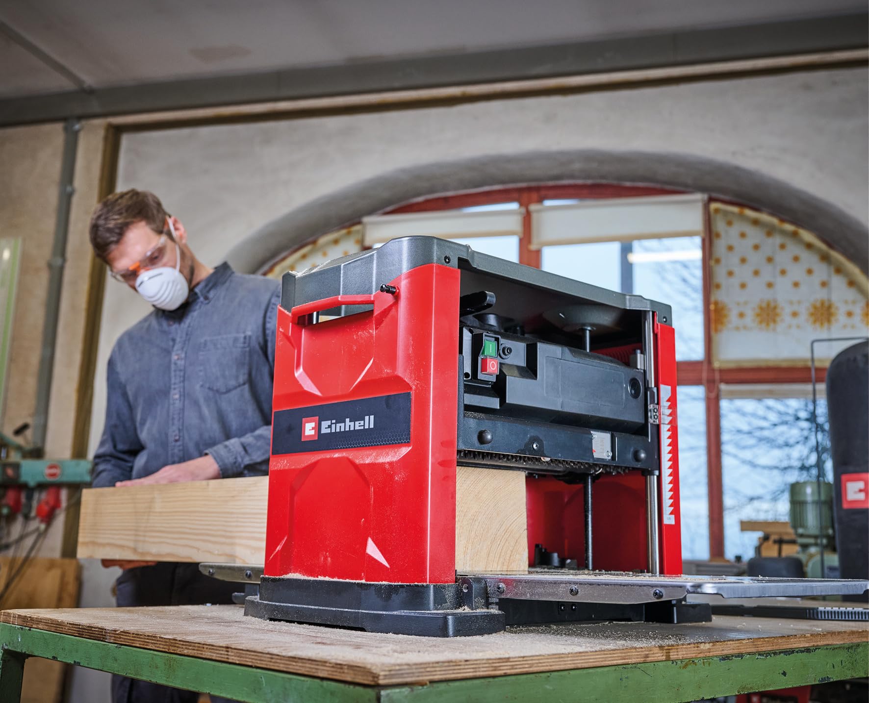 einhell-te-sp-330-station-re-hobelmaschine-dickenhobel-1800-w-330-mm-hobelbreite image 3