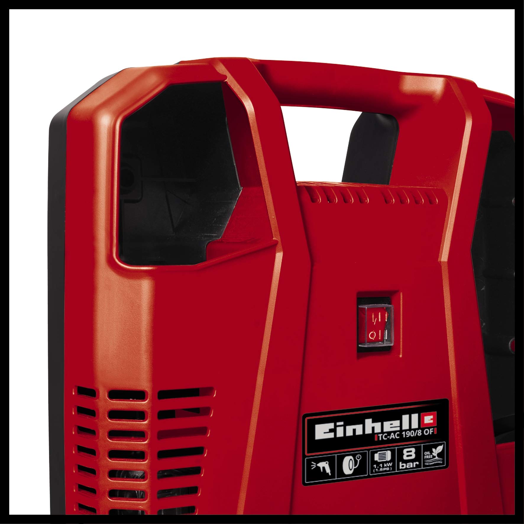 einhell-tc-ac-190-8-of-set-kompressor-set-1-100-w-lfrei-max-8-bar-190-l-min-inkl image 4