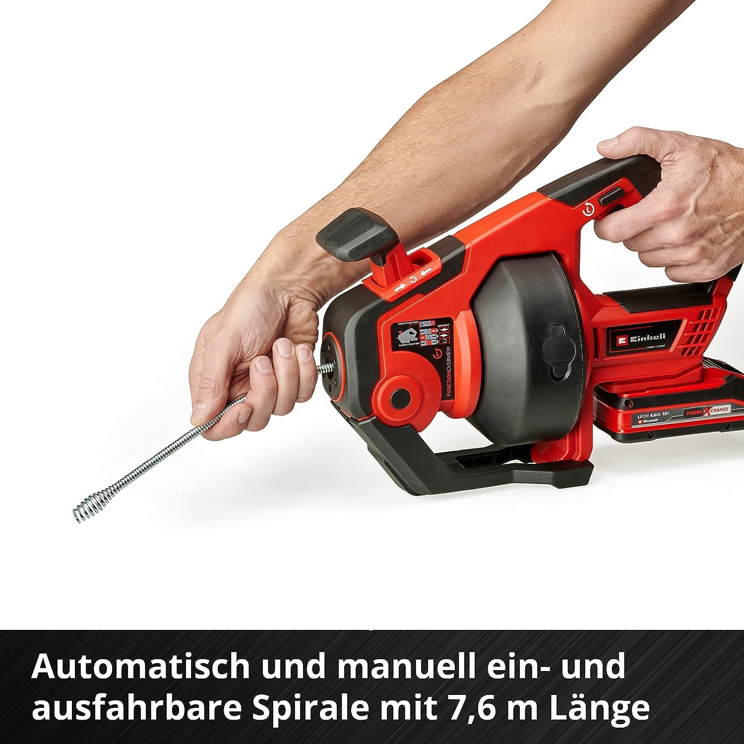 einhell-te-da-18-760-li-solo-akku-rohrreiniger-power-x-change-18-v-7-6-m-reinigu image 6