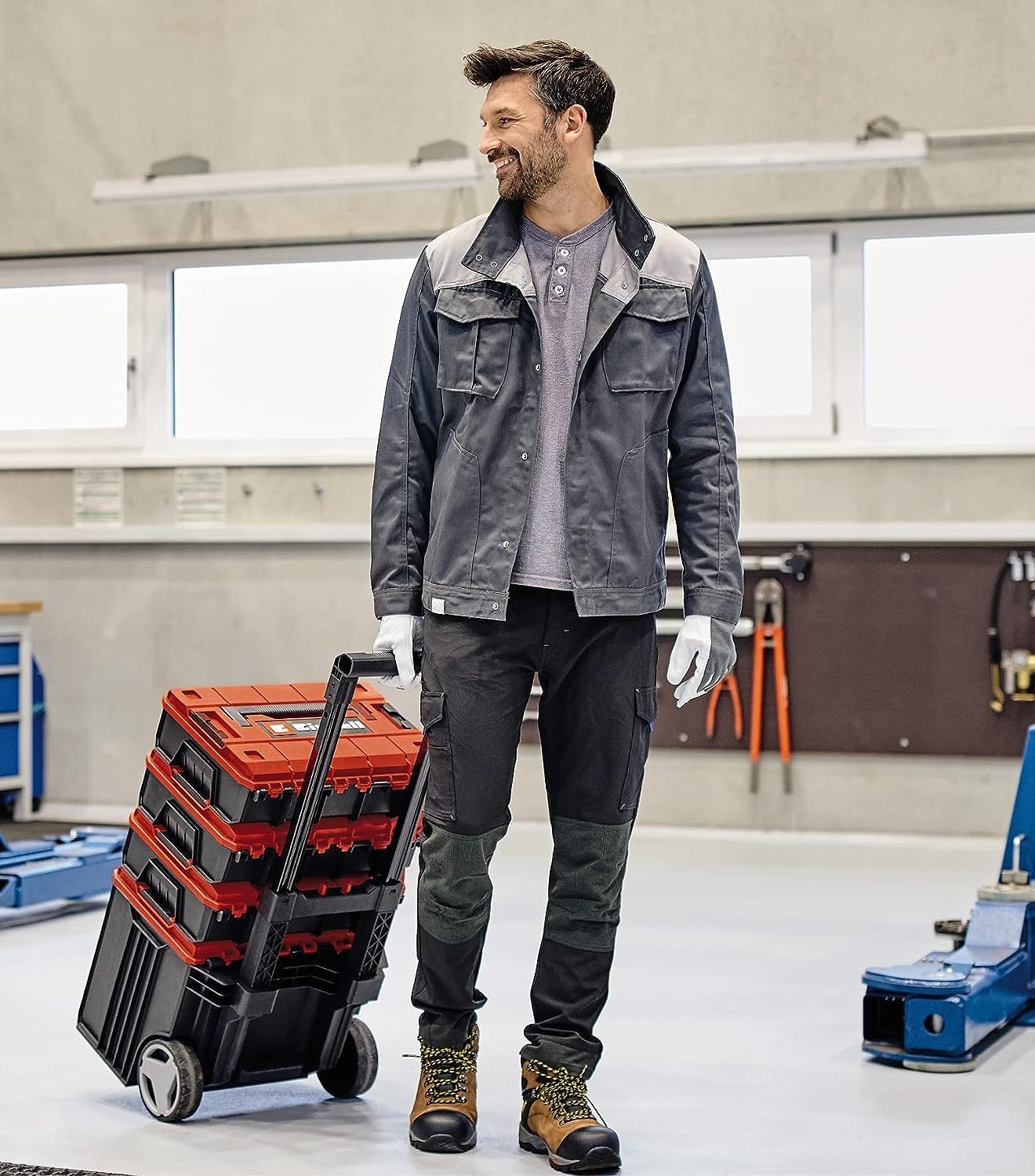 einhell-e-case-tower-systemkoffer-set-3-stapelbare-koffer-aus-polypropylen-bis-1 image 5