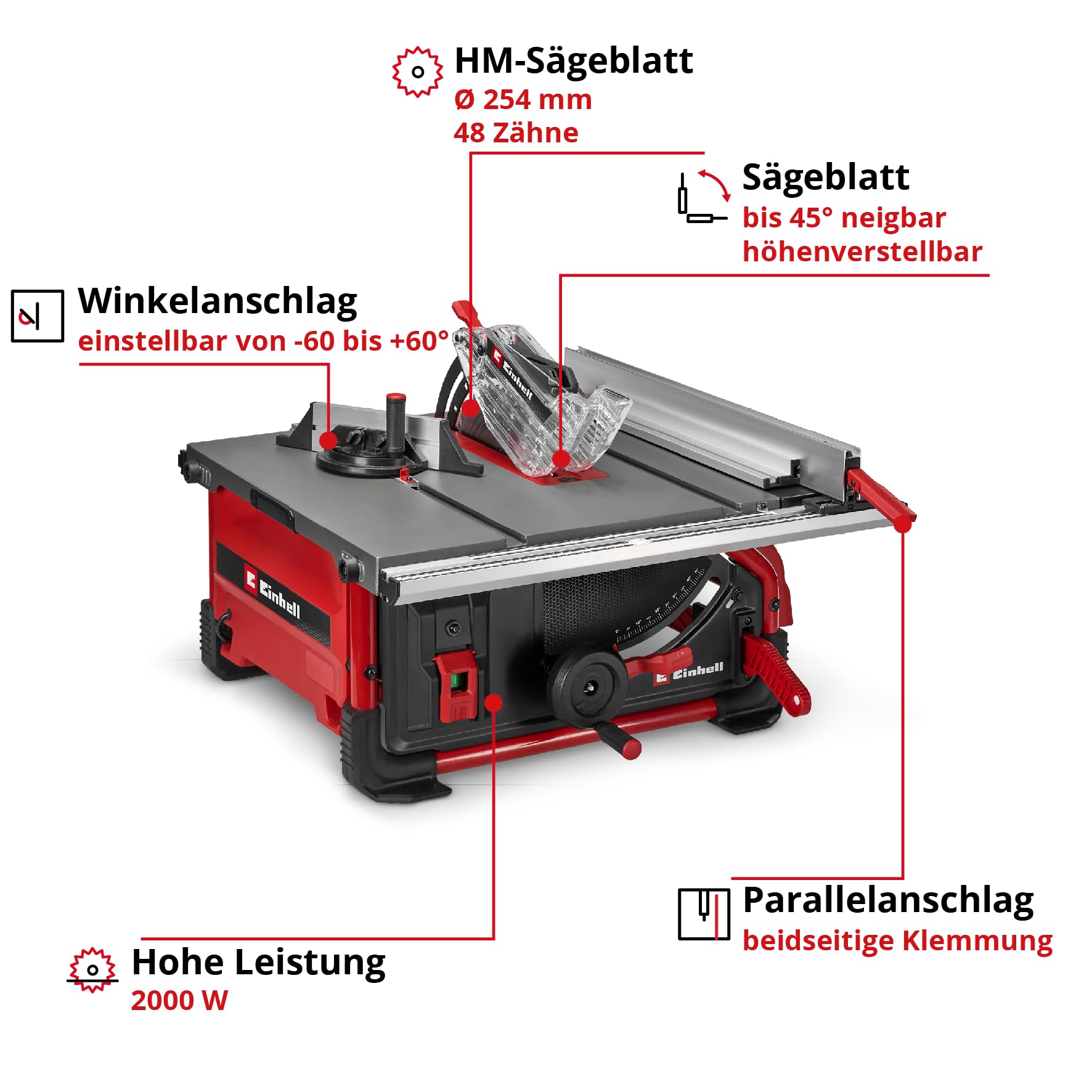 einhell-te-ts-10-t-tischkreiss-ge-2000-w-254-mm-s-geblatt-89-mm-schnitth-he image 2