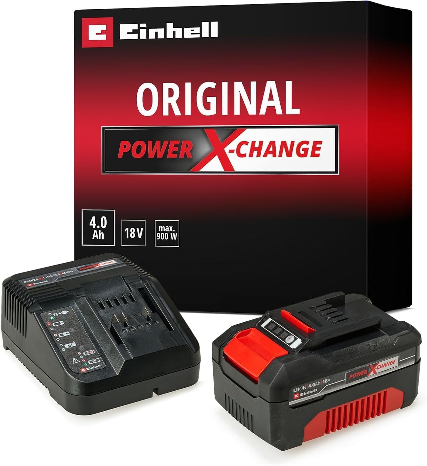 original-einhell-starter-kit-pxc-4-0-ah-18-v-akku-3-a-ladeger-t-75-min-ladezeit- image 1