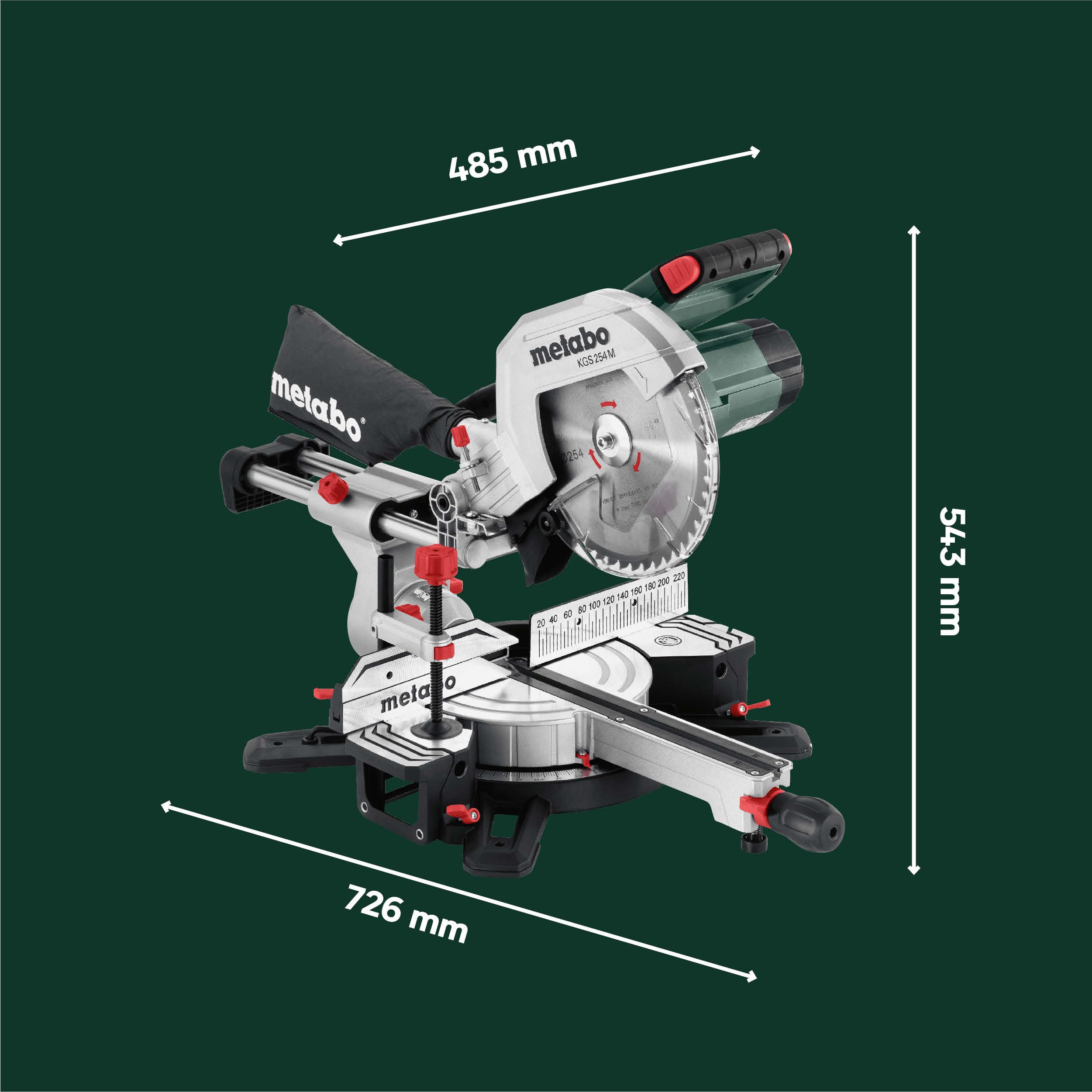 metabo-kapp-und-gehrungss-ge-kgs-254-m-613254000-zugfunktion-254-mm-s-geblatt-le image 4