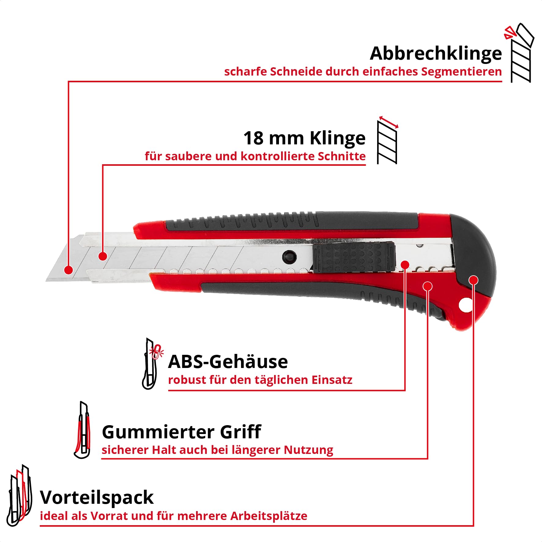 einhell-cuttermesser-10-tlg-vorteilspack-18-mm-abbrechklingen-abs-kunststoffgeh- image 2