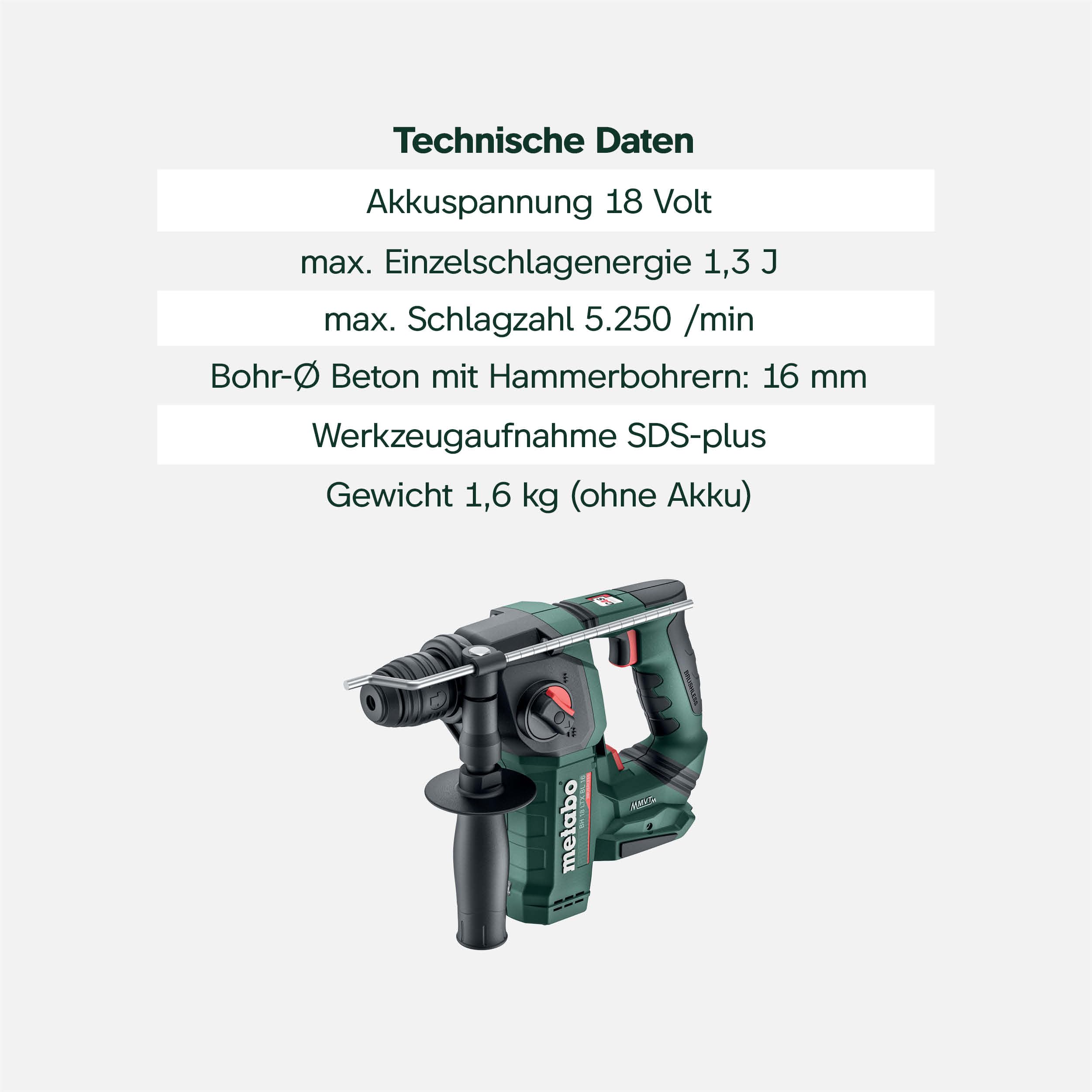 metabo-akku-bohrhammer-bh-18-ltx-bl-16-18-v-brushless-sds-plus-hammerbohrer-mit- image 4