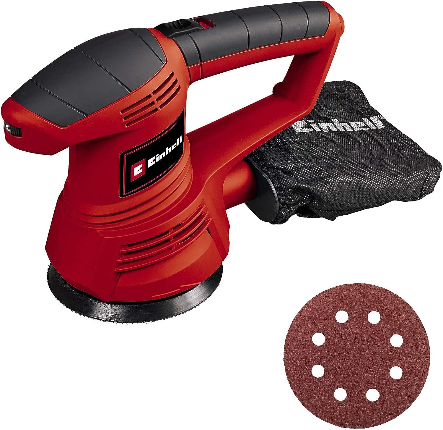 einhell-exzenterschleifer-tc-rs-38-e-380-w-mit-125-mm-schleifteller-und-drehzahl image 1