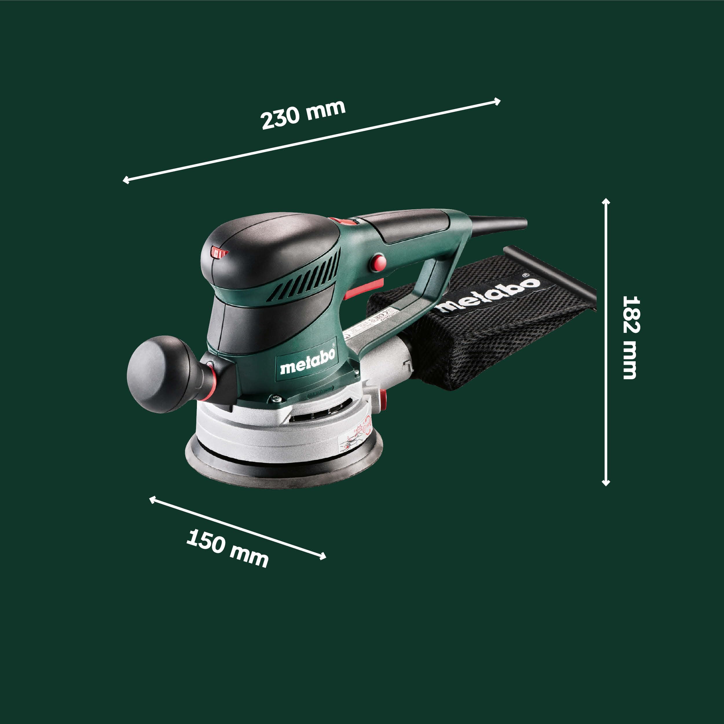 metabo-exzenterschleifer-sxe-450-turbotec-600129000-350-w-patentierte-duo-schwin image 5