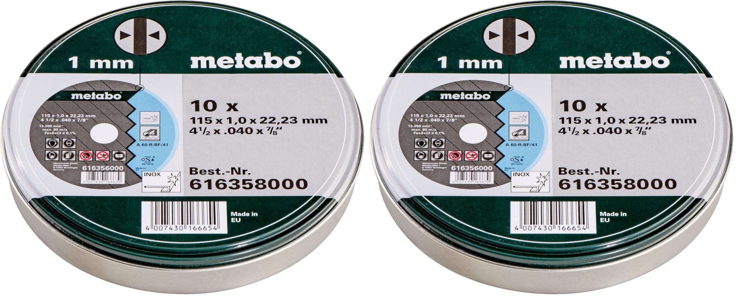 metabo-trennscheiben-sp-115-x-1-0-x-22-23-inox-tf-41-616358000-10-st-ck-d-nne-1- image 3
