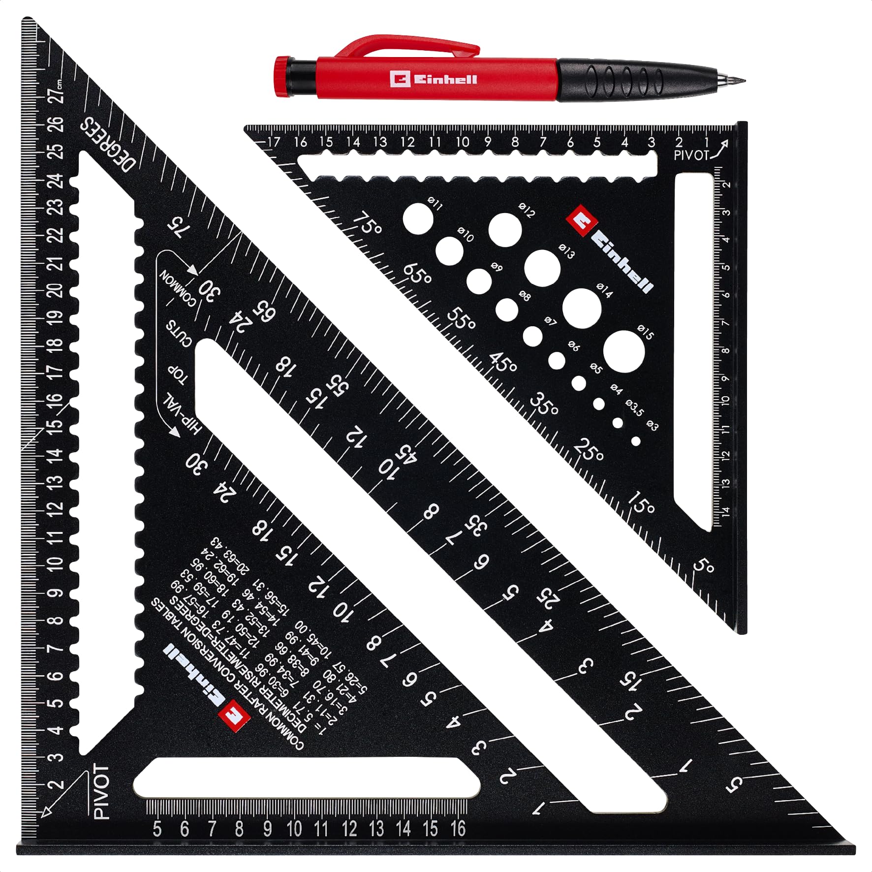 einhell-zimmermannswinkel-set-2-tlg-185-und-300-mm-gelaserte-mm-und-winkelskalen image 1