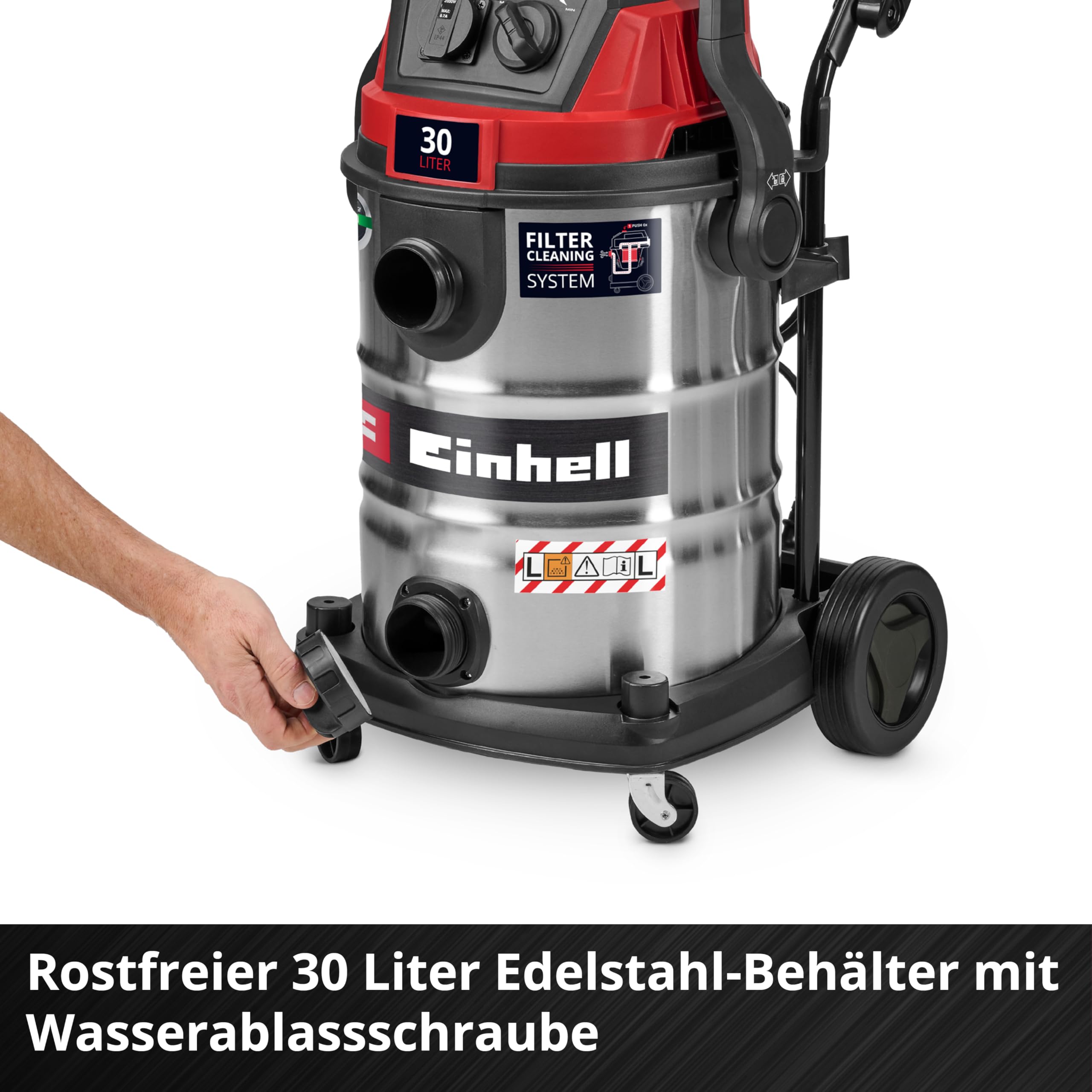 einhell-nass-trockensauger-te-vc-3080-sacl-1150-w-220-mbar-30-l-beh-lter-staubsc image 6