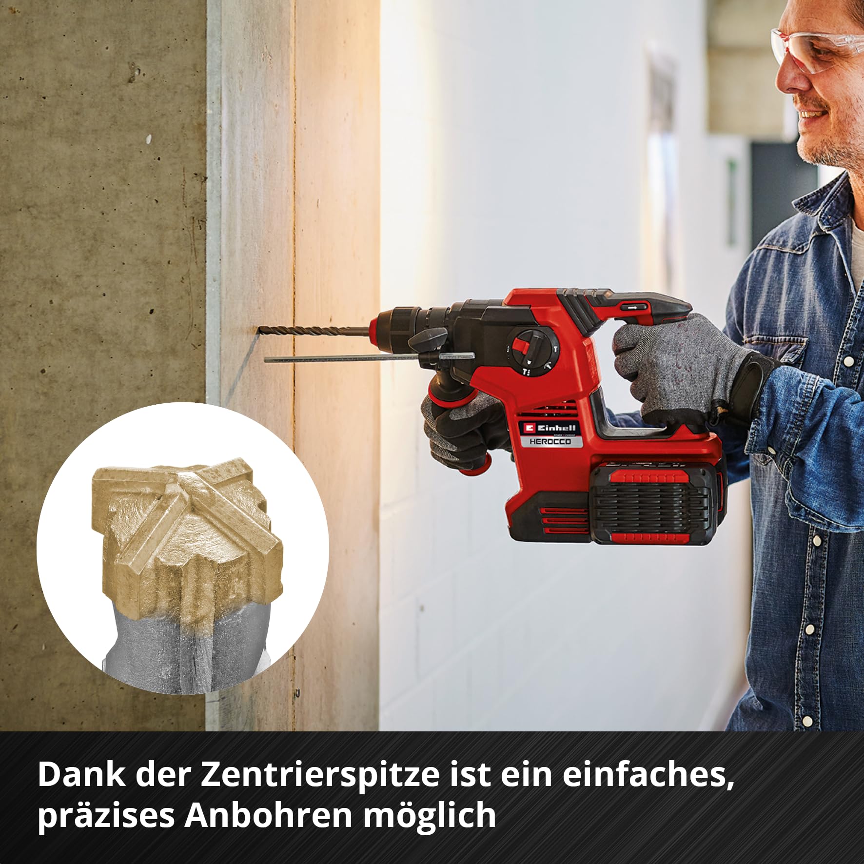 einhell-7-tlg-sds-plus-hammerbohrer-set-160-mm-betonbohrer-aus-40cr-werkzeugstah image 5