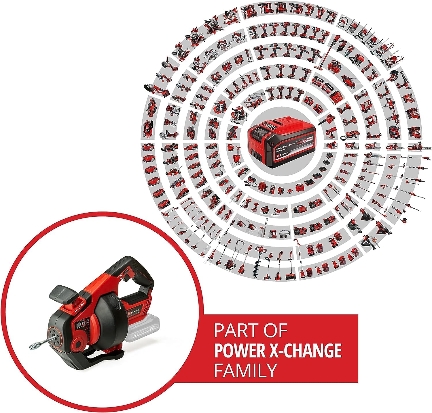 einhell-te-da-18-760-li-solo-akku-rohrreiniger-power-x-change-18-v-7-6-m-reinigu image 2