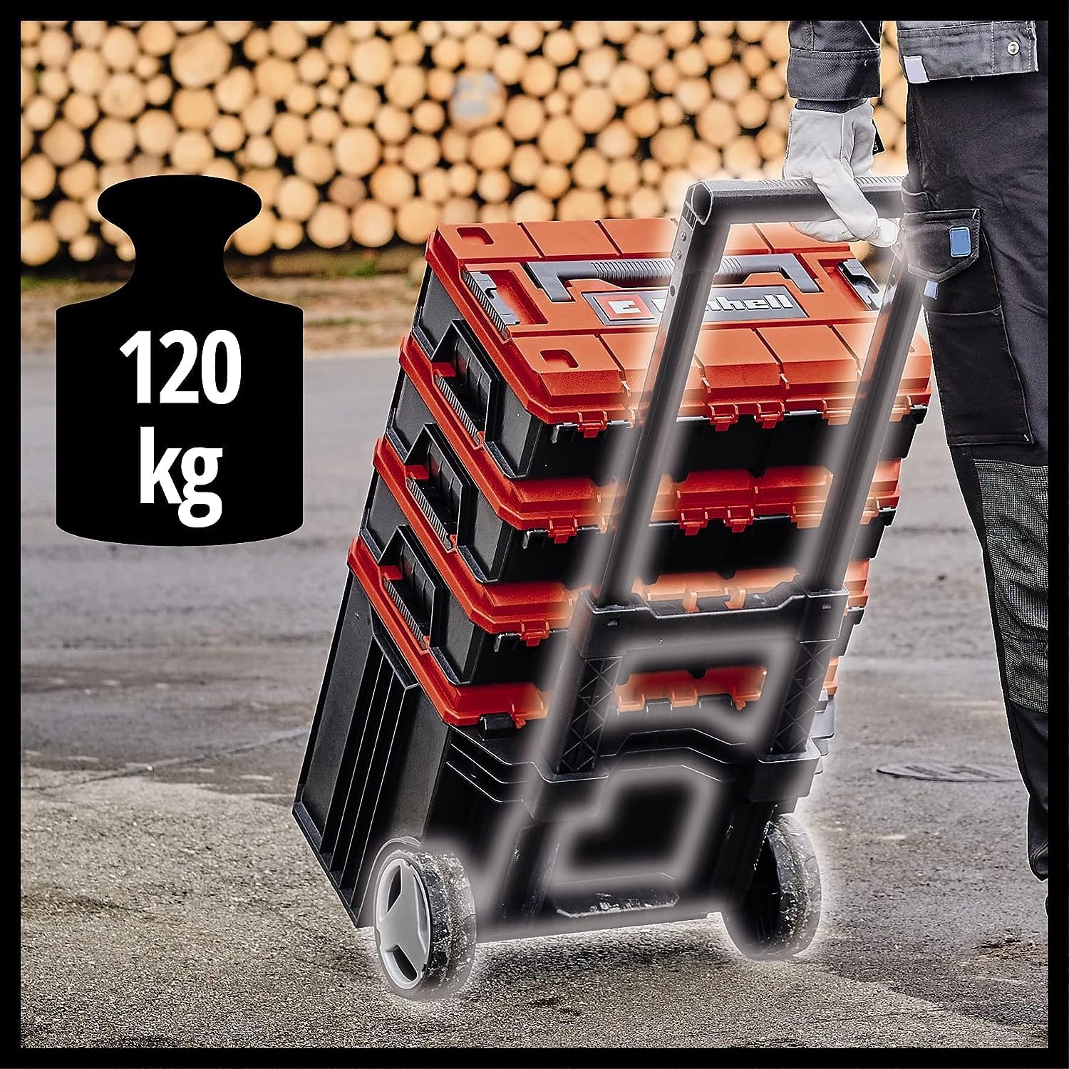 einhell-e-case-tower-systemkoffer-set-3-stapelbare-koffer-aus-polypropylen-bis-1 image 7