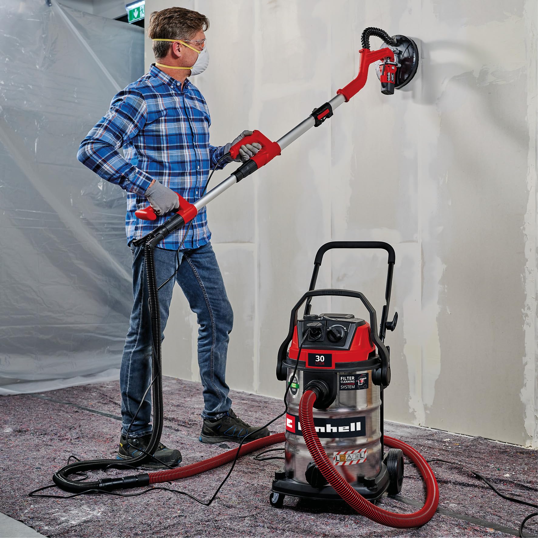 einhell-nass-trockensauger-te-vc-3080-sacl-1150-w-220-mbar-30-l-beh-lter-staubsc image 3