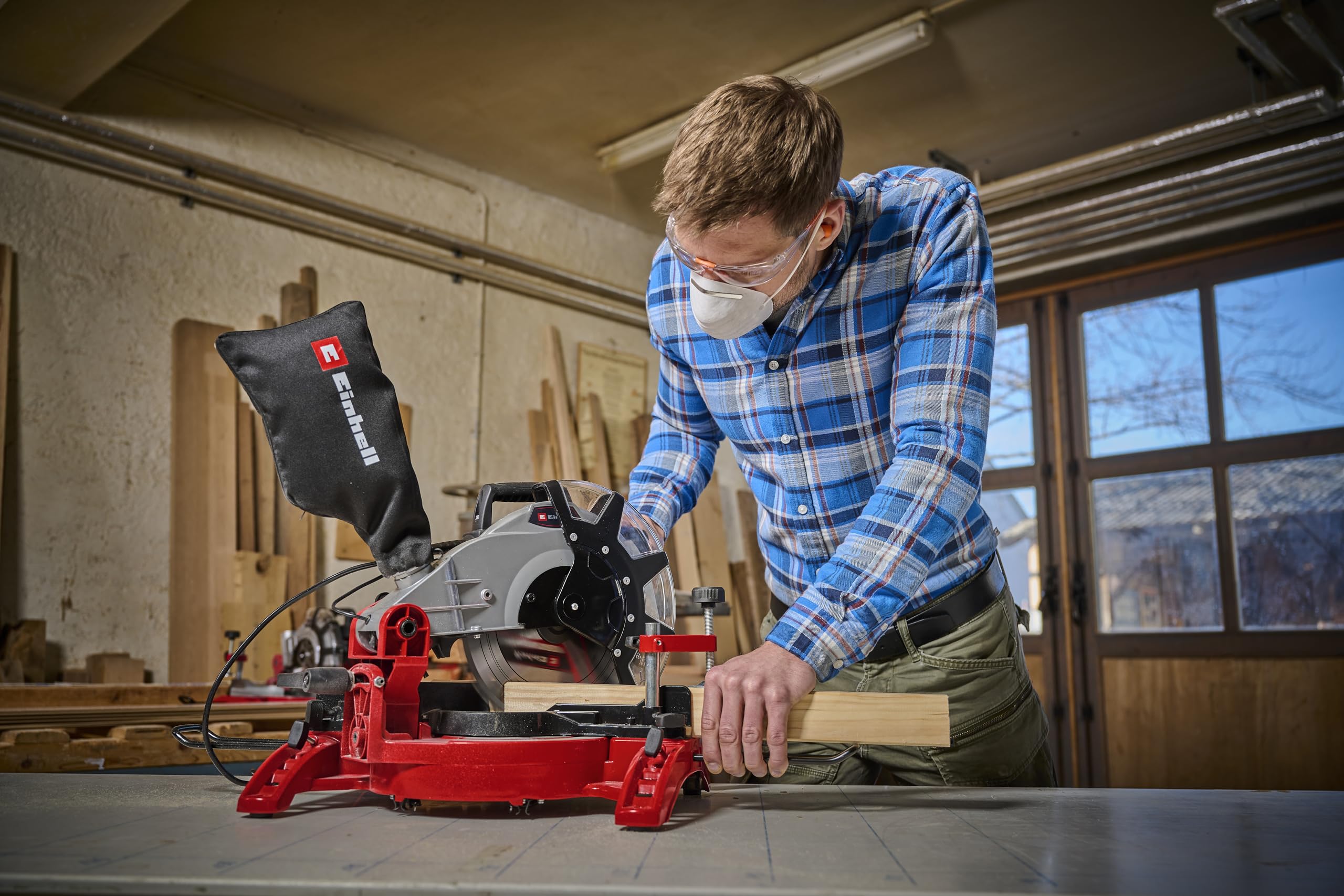 einhell-kapp-gehrungss-ge-tc-ms-2513-l-1600-w-250-mm-s-geblatt-laser-schwenkbare image 2