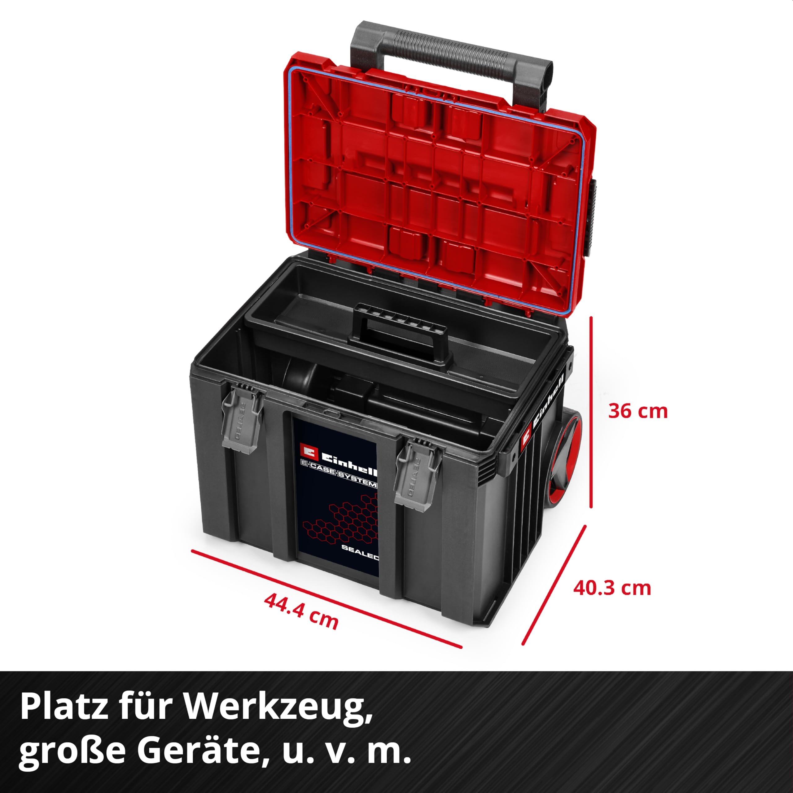 original-einhell-e-case-rolling-workshop-sealed-rollende-werkstatt-aus-3-koffern image 4