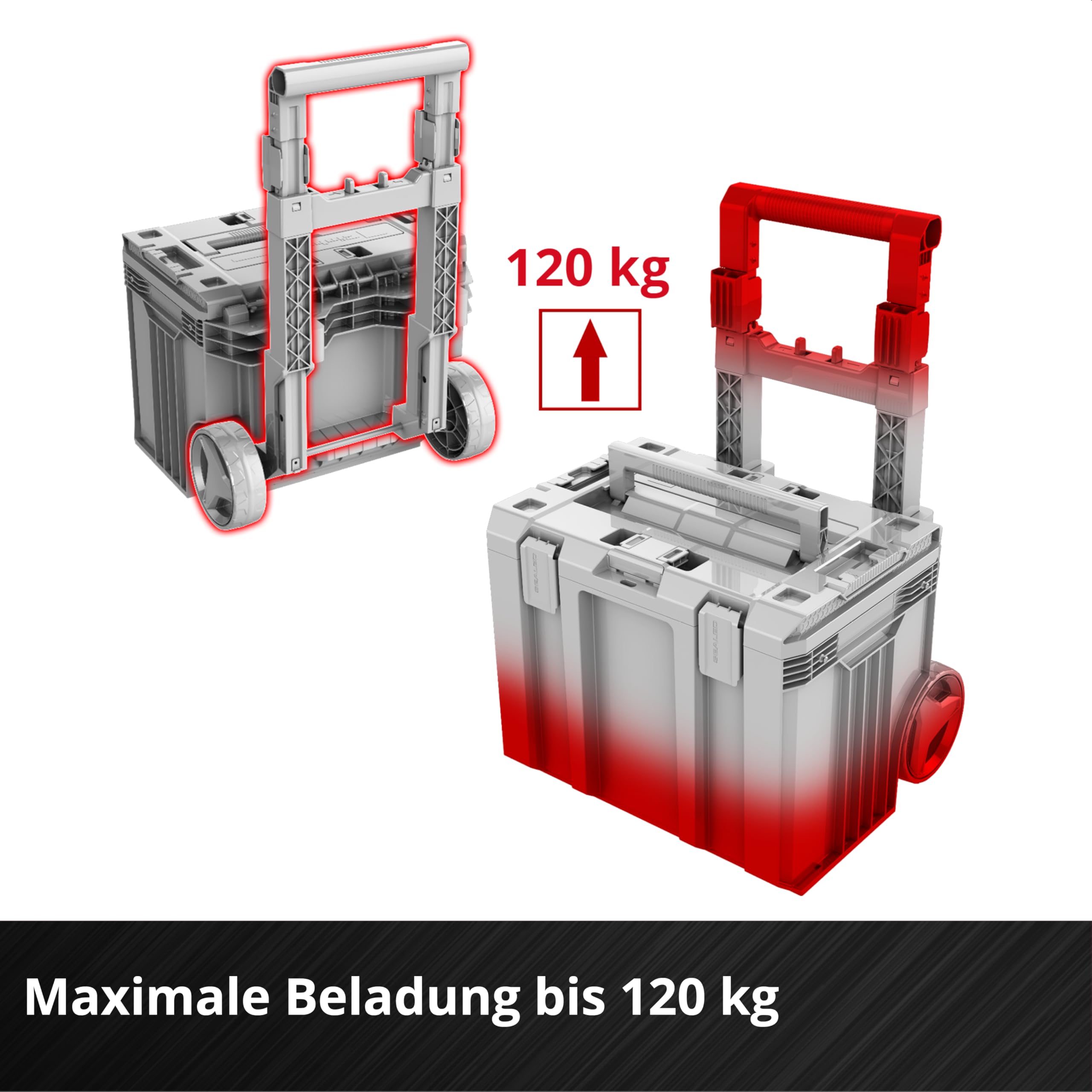 original-einhell-e-case-rolling-workshop-sealed-rollende-werkstatt-aus-3-koffern image 8