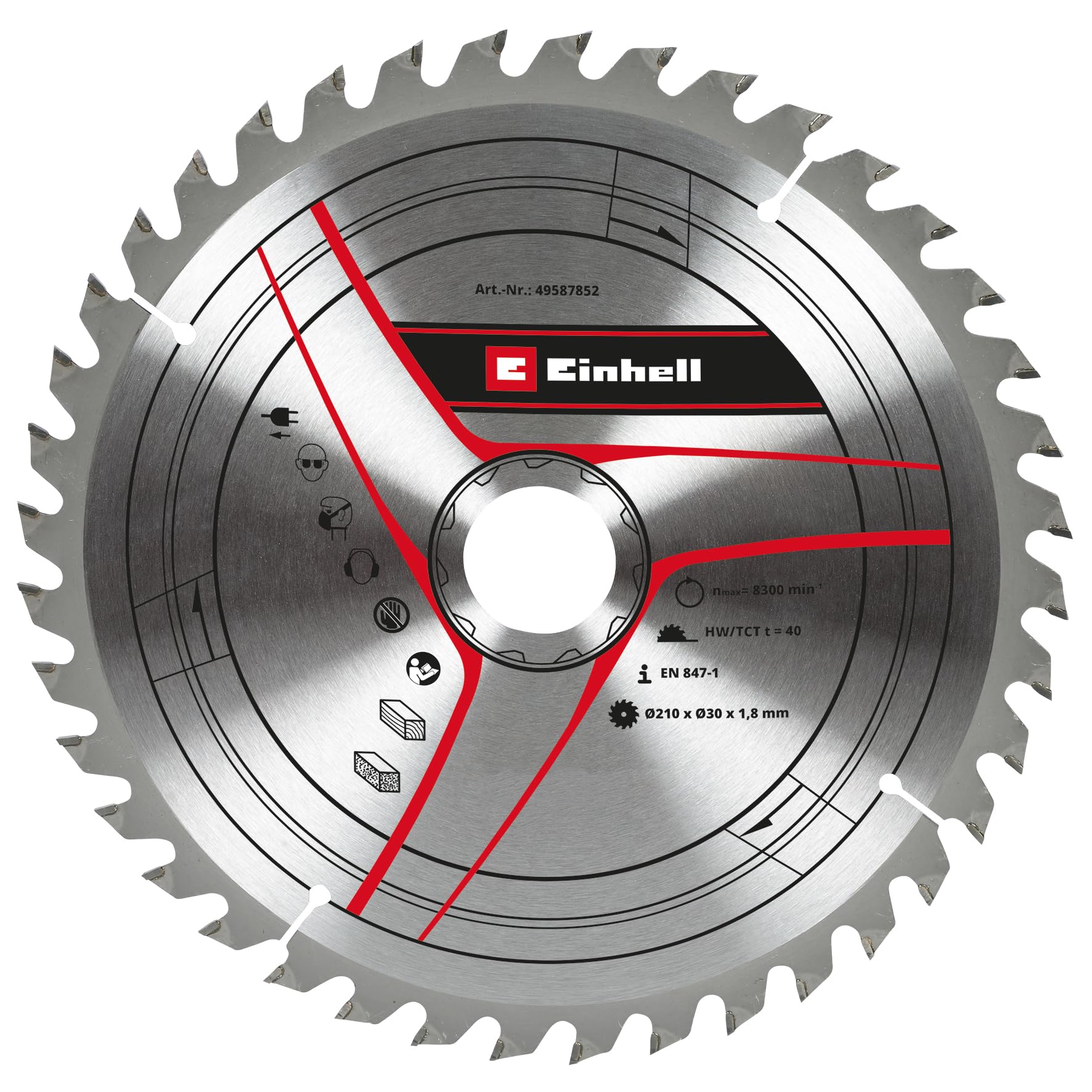 original-einhell-kreiss-geblatt-210-x-30-mm-40-z-hne-hm-best-ckt-f-r-zug-kapp-ge image 1