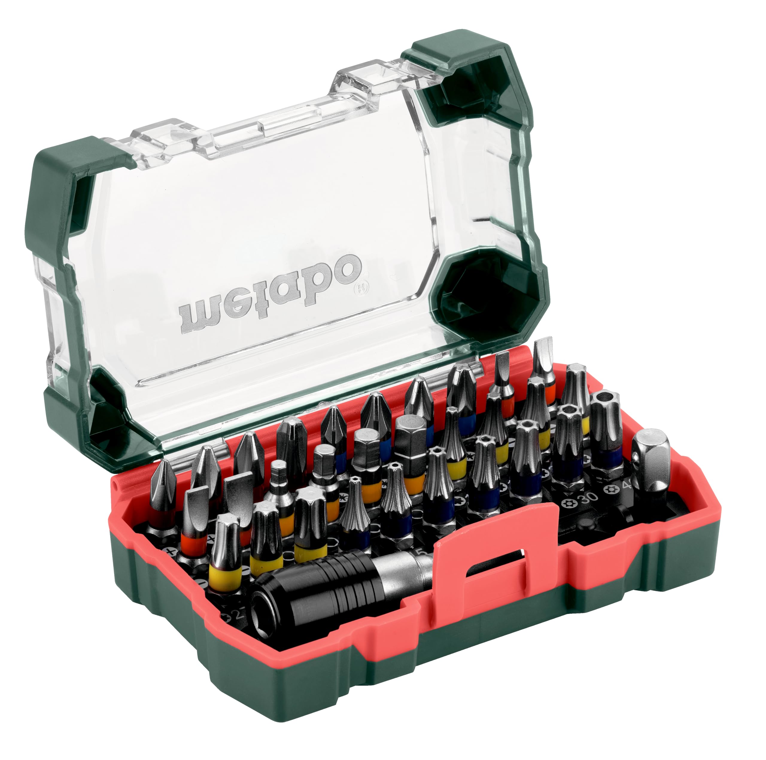 metabo-bit-box-sp-32-teilig-s2-bits-25-mm-phillips-pozidriv-schlitz-hex-torx-mag image 2
