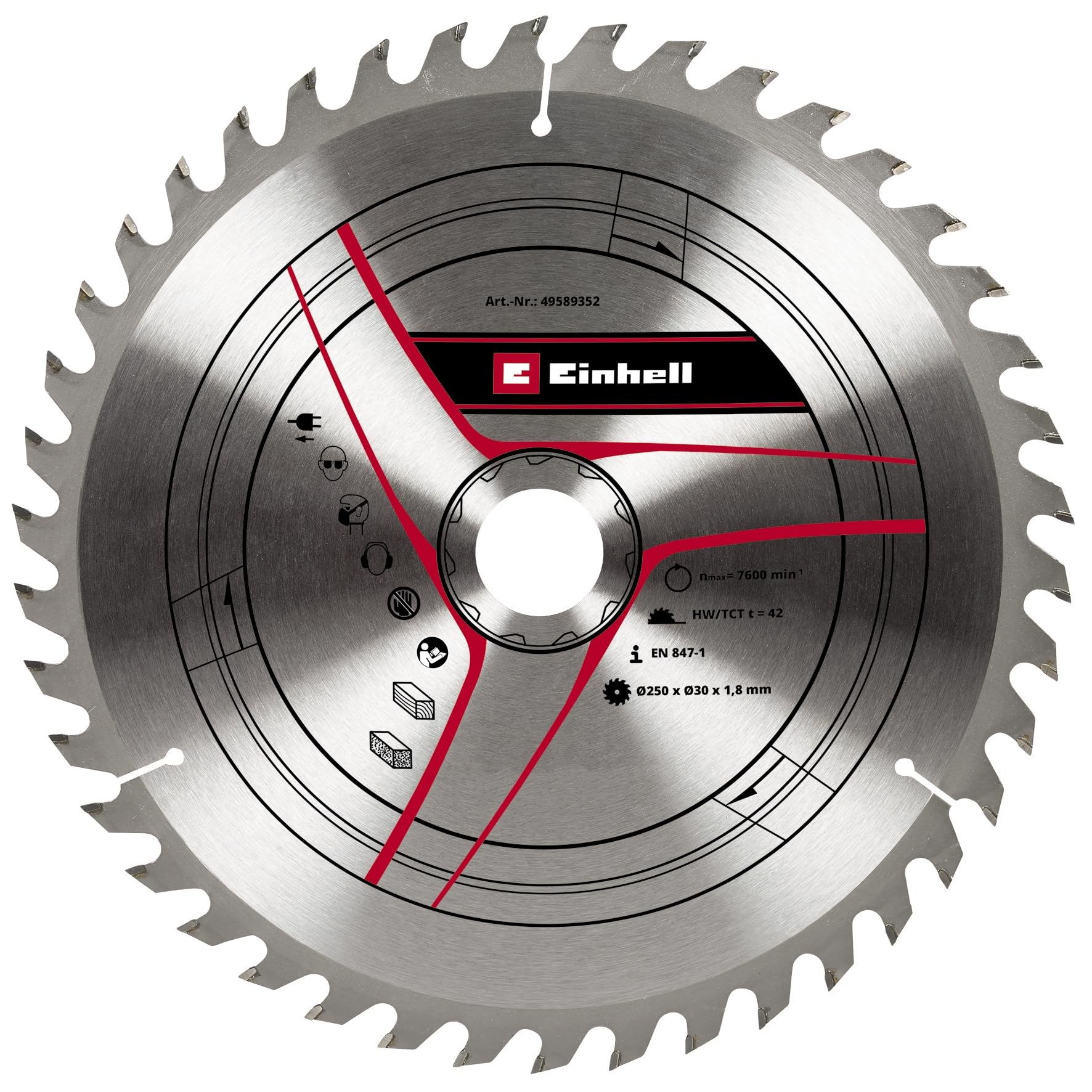 original-einhell-kreiss-geblatt-250x30-42-geschr-nkte-hm-z-hne-schnittbreite-1-8 image 1