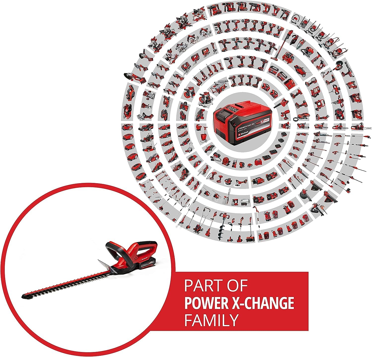 einhell-gc-ch-1846-li-kit-akku-heckenschere-power-x-change-18-v-46-cm-schnittl-n image 2