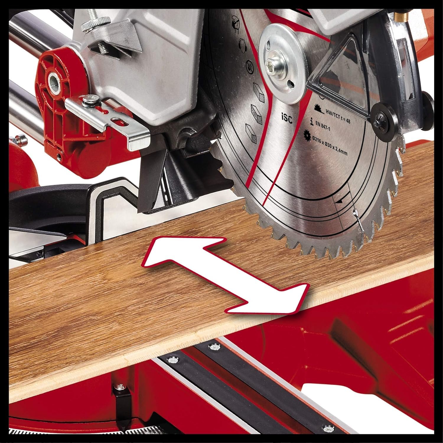 einhell-tc-sm-254-zug-kapp-gehrungss-ge-1900-w-254-mm-s-geblatt-zugfunktion-neig image 8