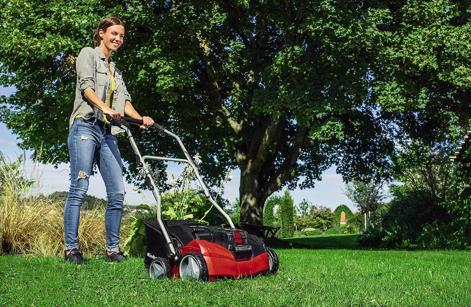 einhell-ge-sc-35-1-li-akku-vertikutierer-l-fter-power-x-change-2x18v-brushless-3 image 3