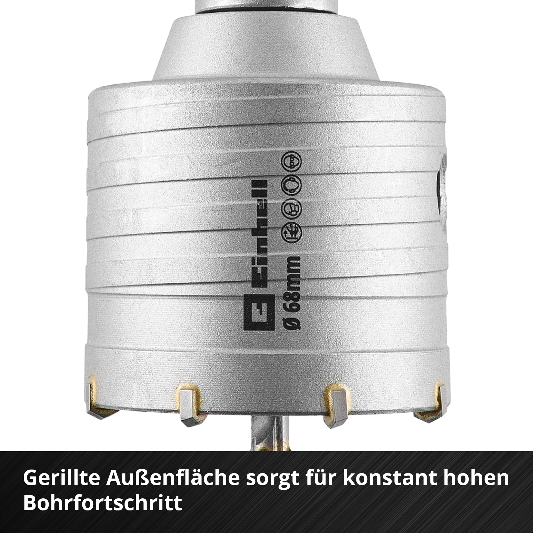 original-einhell-hm-bohrkrone-sds-plus-68-mm-hartmetallz-hne-zentrierbohrer-m22- image 4