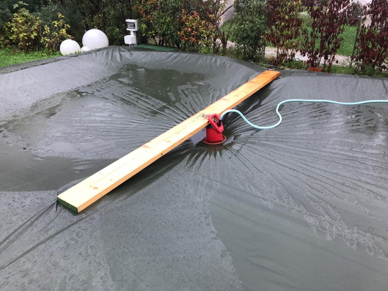 Pool in Rekordzeit geleert