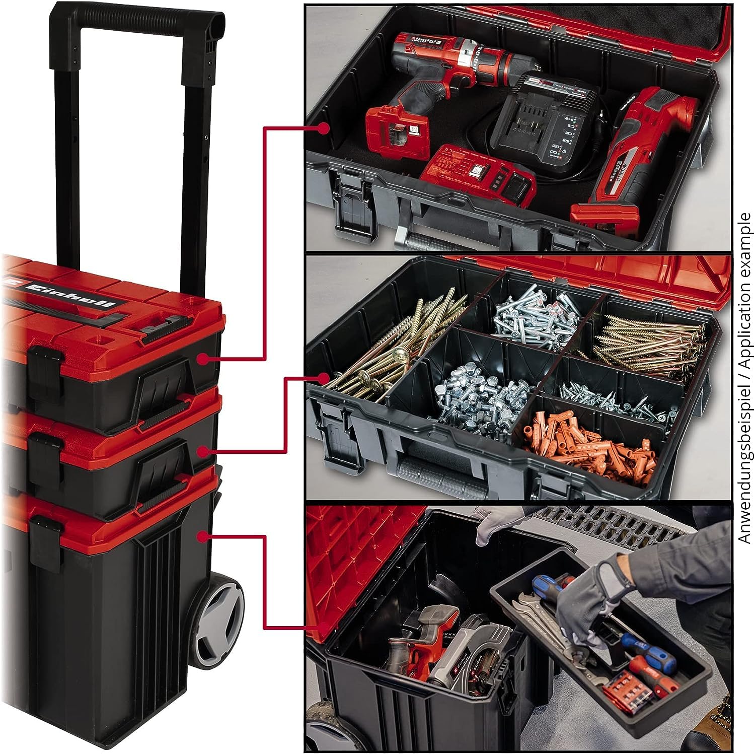 einhell-e-case-tower-systemkoffer-set-3-stapelbare-koffer-aus-polypropylen-bis-1 image 8