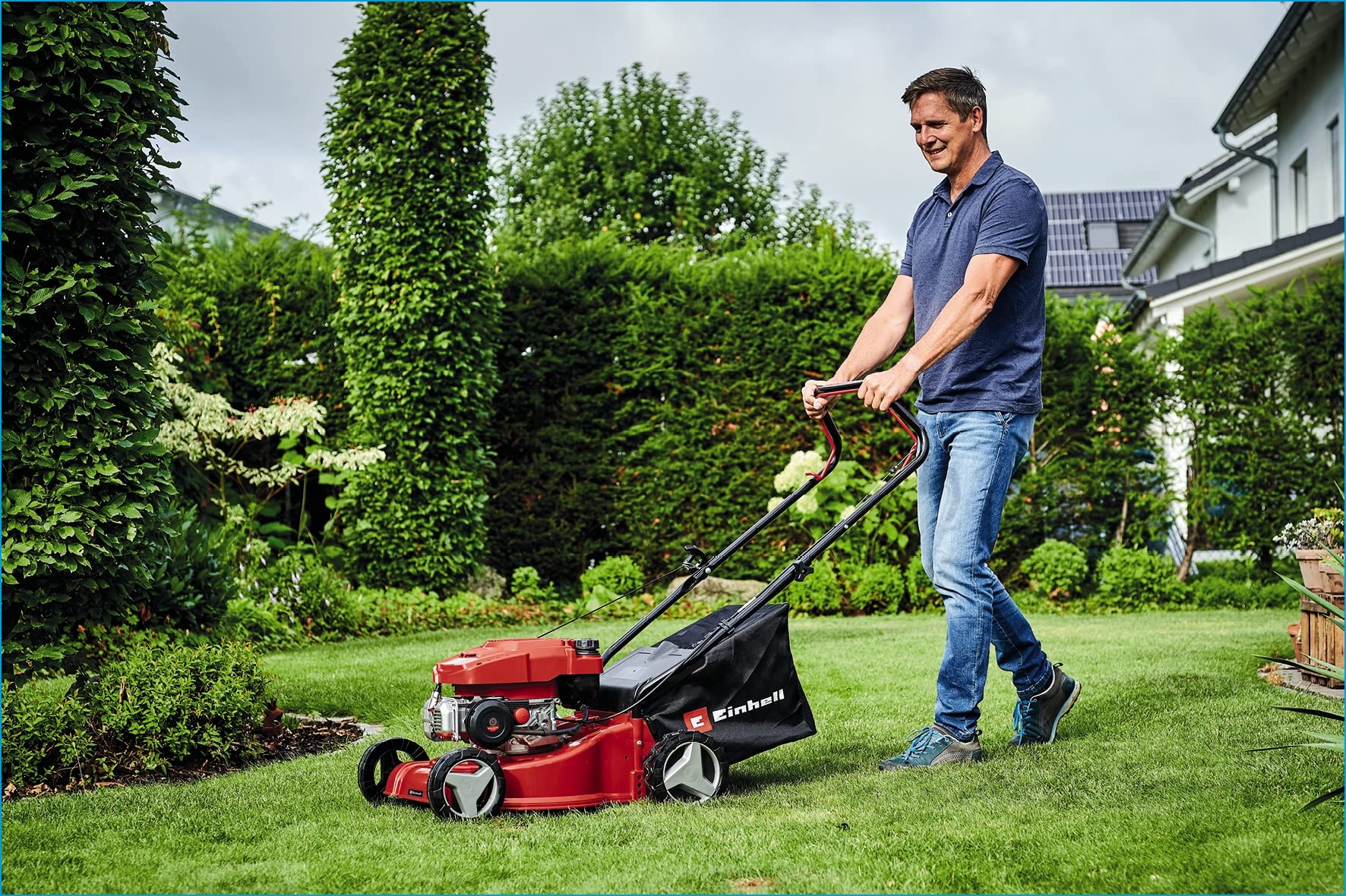einhell-benzin-rasenm-her-gc-pm-40-2-2-kw-4-takt-motor-132-cm-hubraum-40-cm-schn image 2