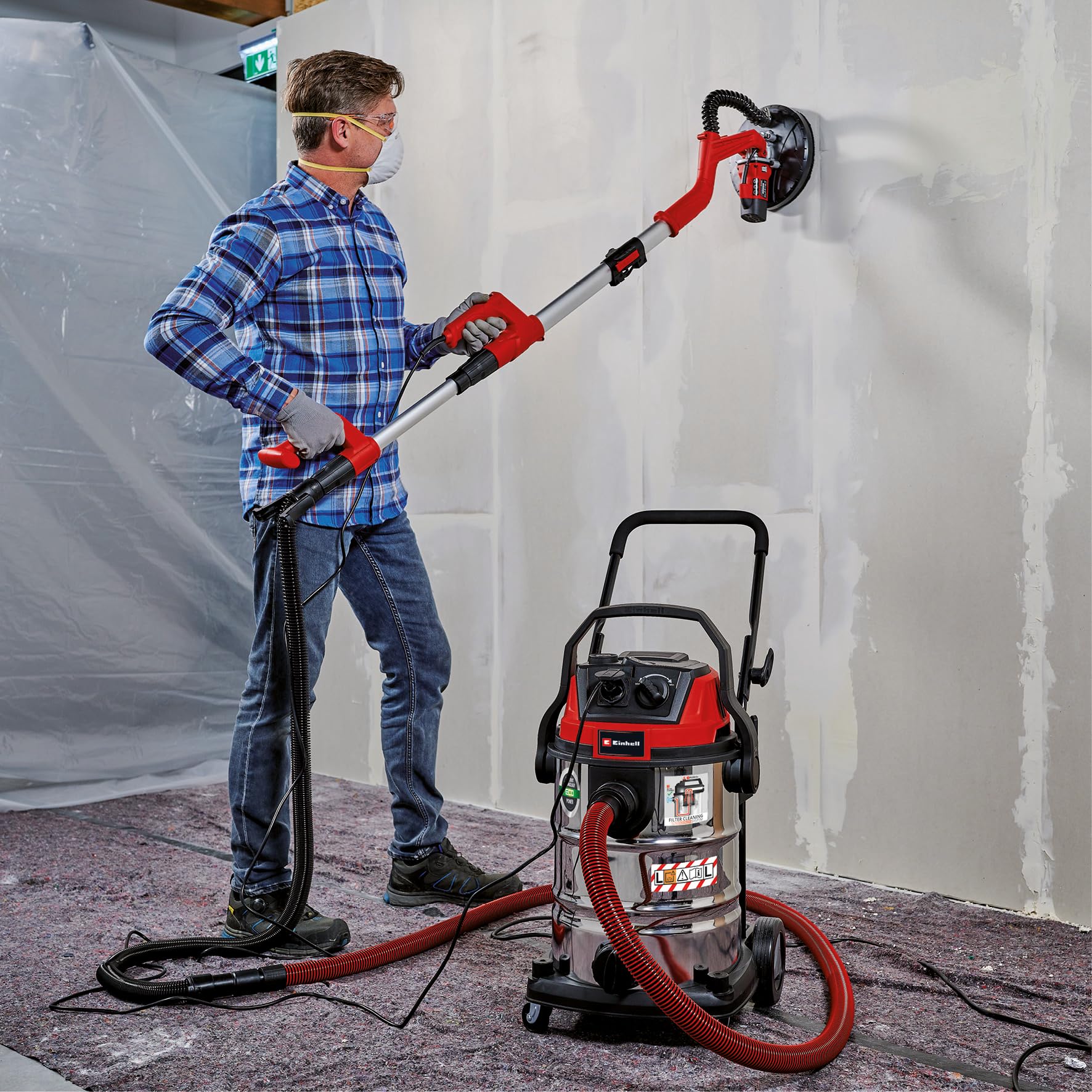 einhell-nass-trockensauger-te-vc-2230-sacl-1-400-w-30-l-edelstahl-hepa-faltenfil image 2