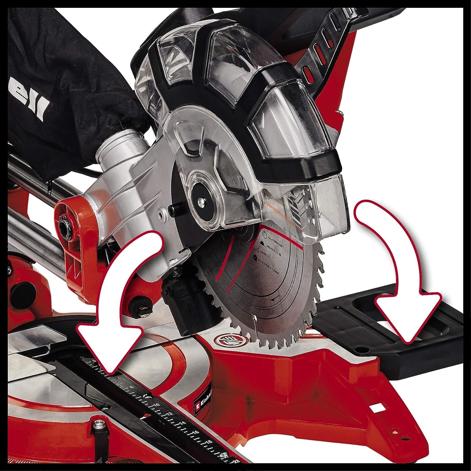 einhell-tc-sm-2131-2-dual-zug-kapp-gehrungss-ge-1800-w-210-mm-s-geblatt-beidseit image 5