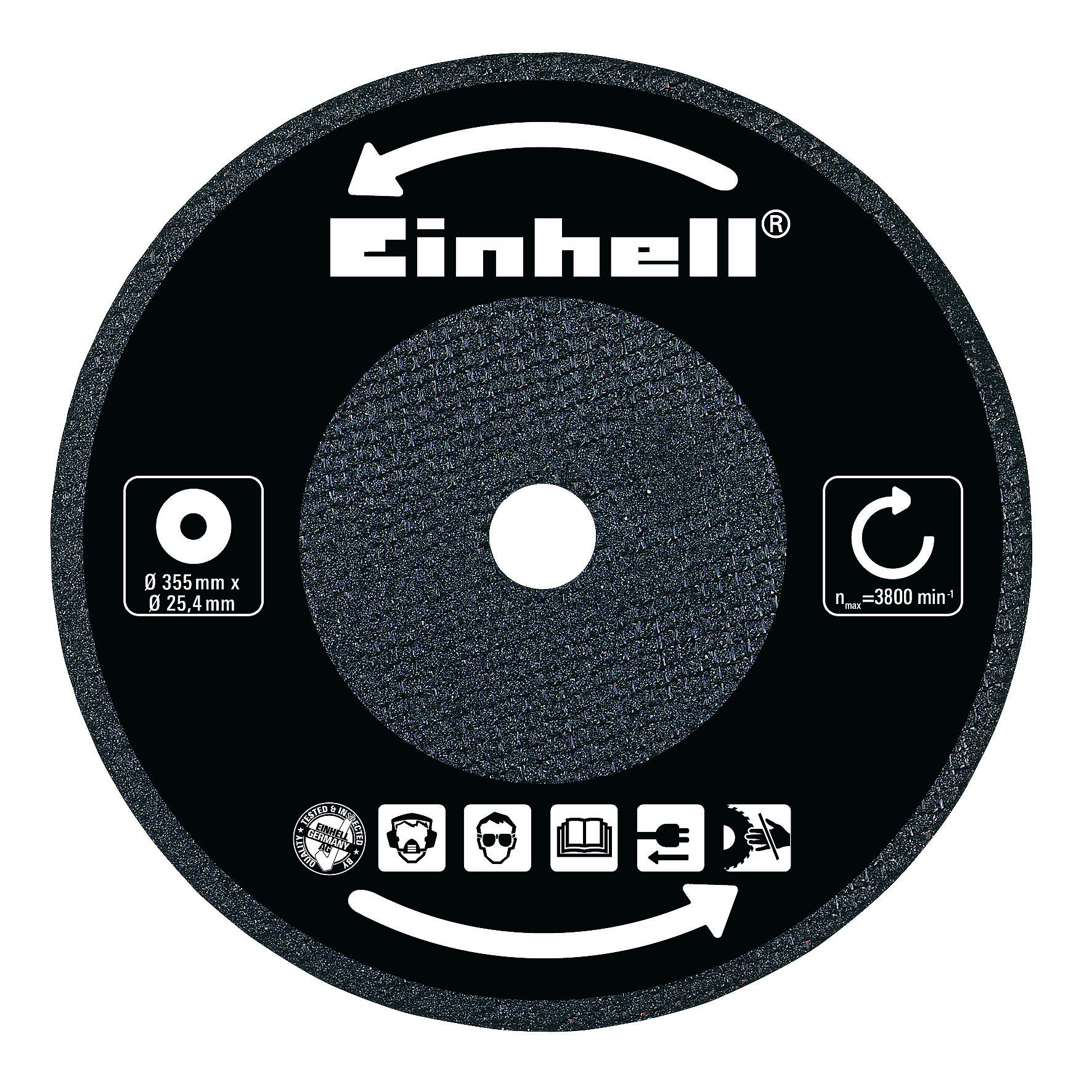 einhell-trennscheibe-355-x-25-4-x-3-2-mm-f-r-metall-trennmaschinen-tc-mc-355-und image 1