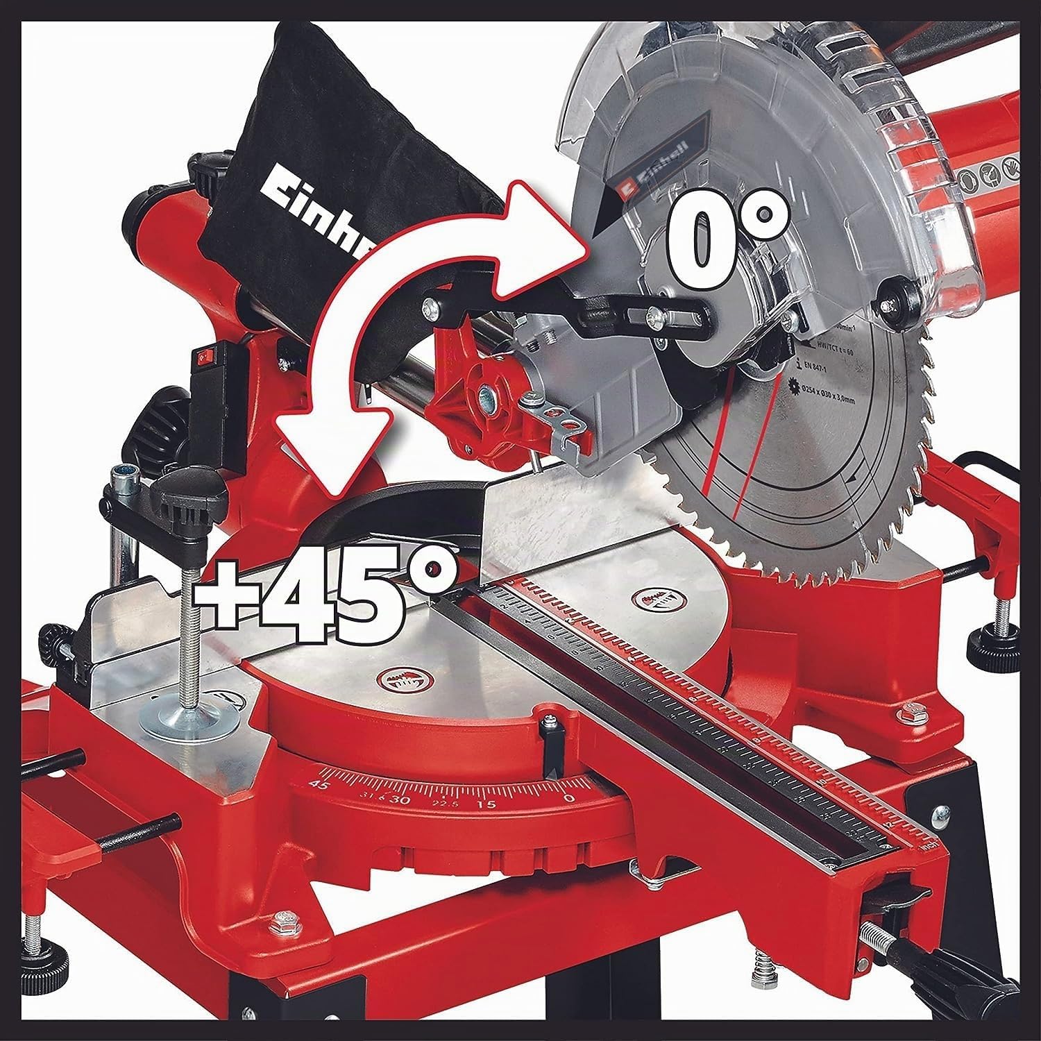 einhell-zug-kapp-gehrungss-ge-tc-sm-2531-2-u-1900-w-254-mm-s-geblatt-untergestel image 7