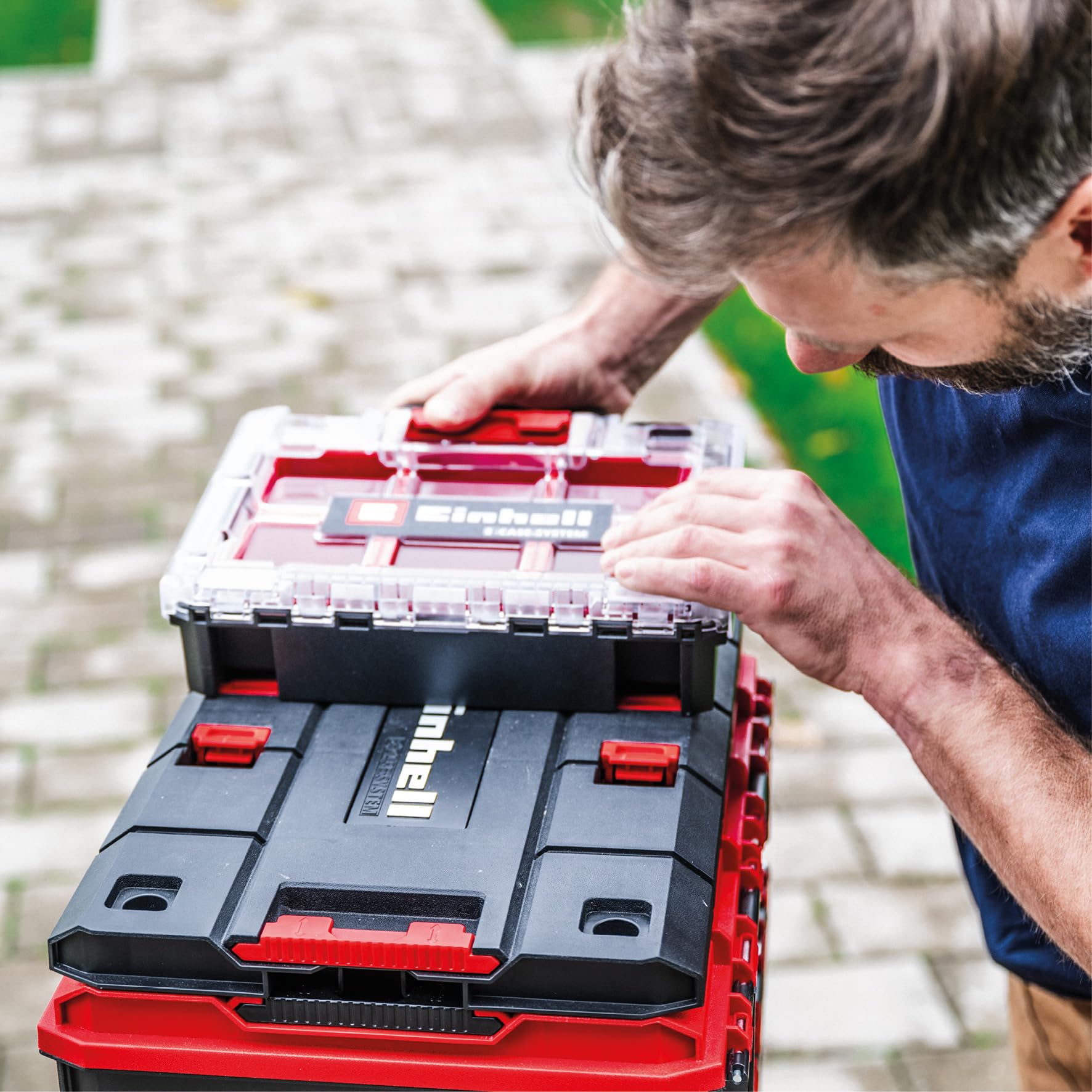 original-einhell-e-case-adapterplatte-max-300-kg-belastbar-stapelbar-verriegelba image 4