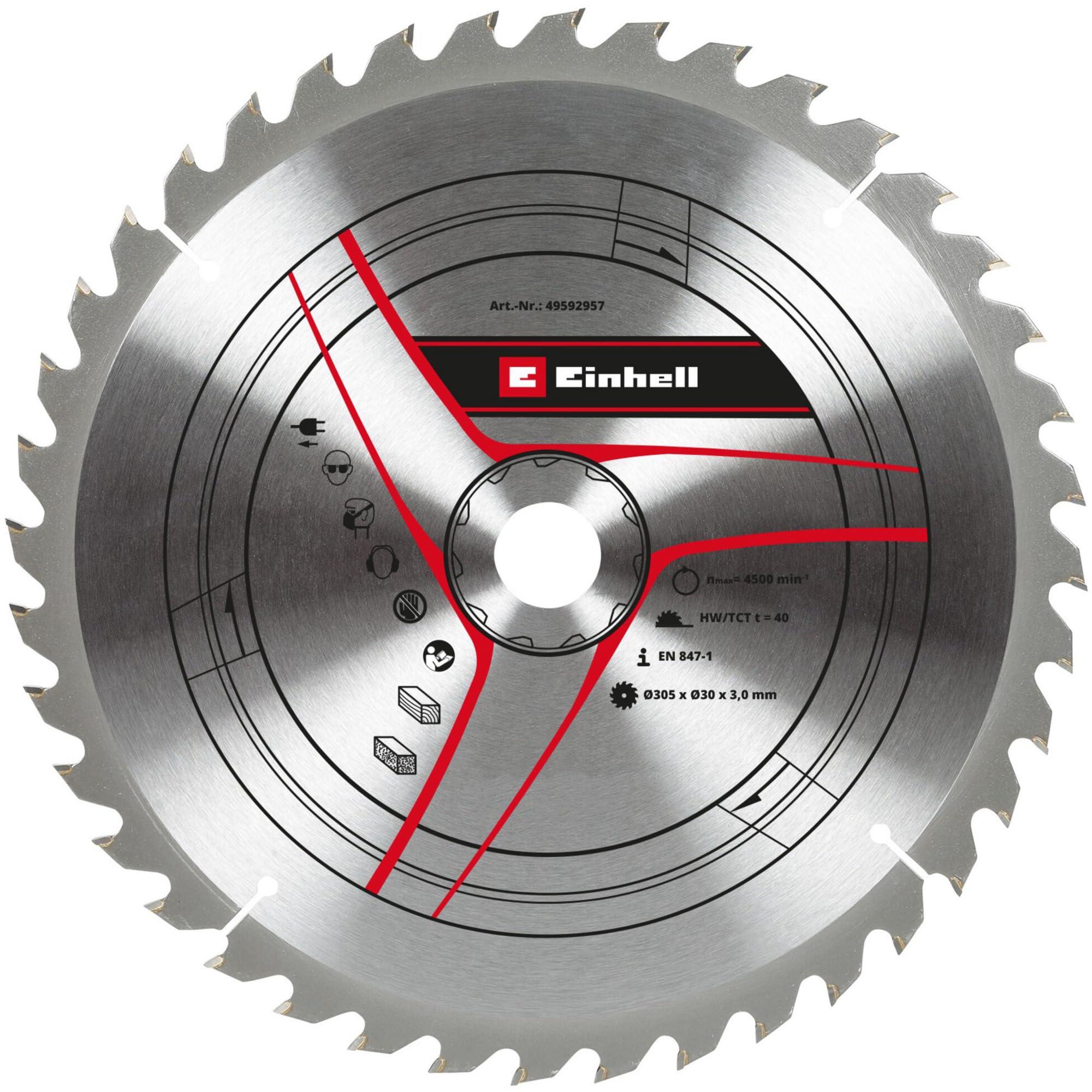 original-einhell-kreiss-geblatt-305x30-hm-s-geblatt-40-geschr-nkte-z-hne-f-r-kap image 1